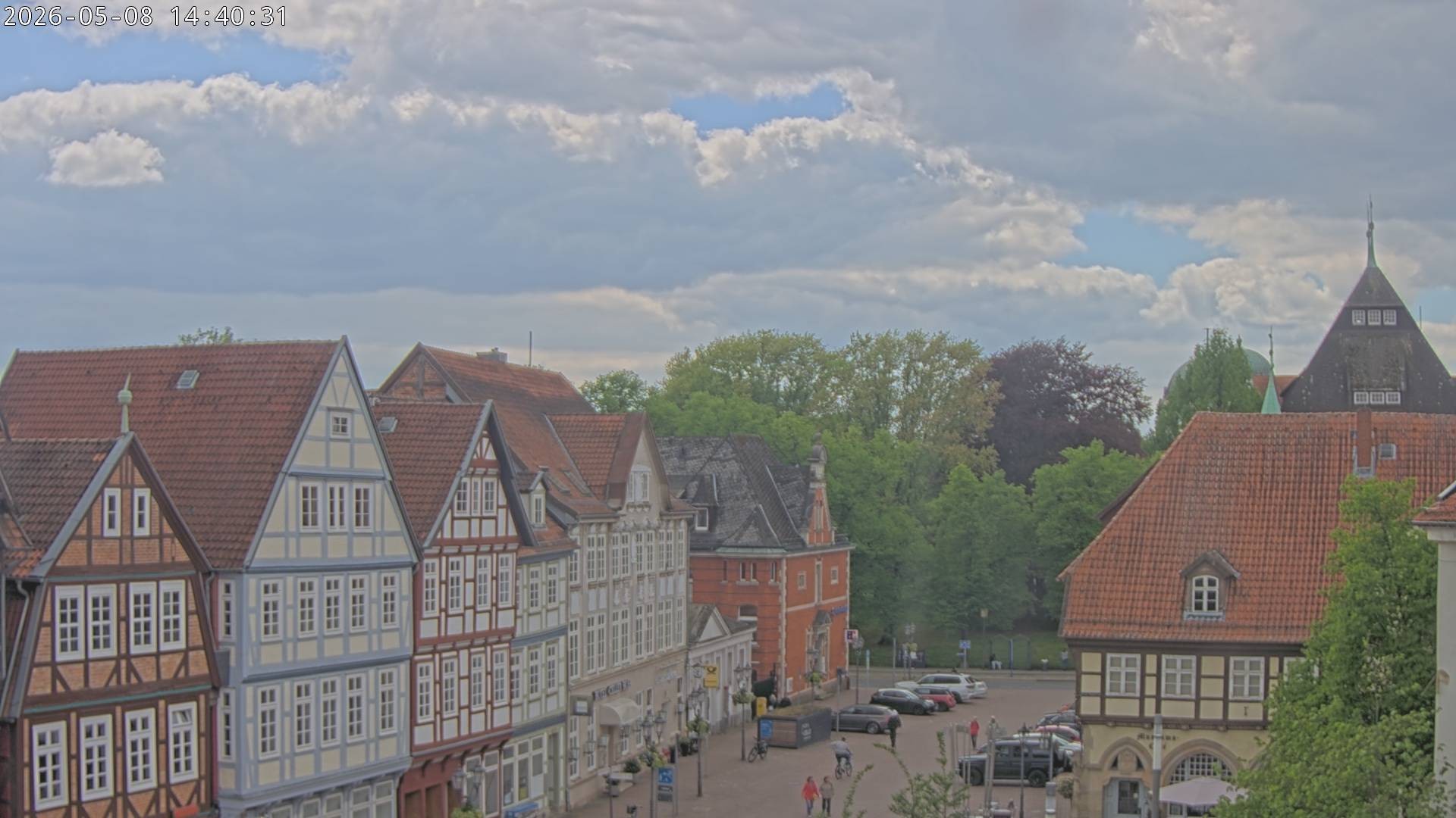 Archiv Foto Webcam Celle: Altes Rathaus und Stechbahn