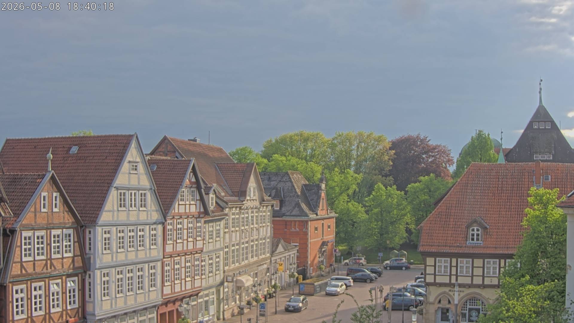 Archiv Foto Webcam Celle: Altes Rathaus und Stechbahn