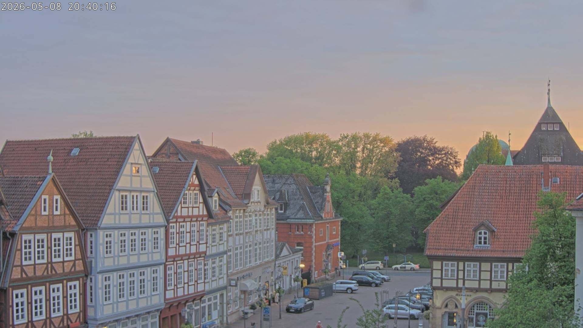 Archiv Foto Webcam Celle: Altes Rathaus und Stechbahn