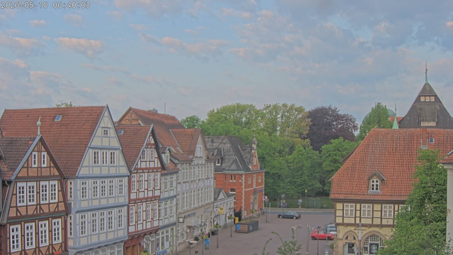 Archiv Foto Webcam Celle: Altes Rathaus und Stechbahn