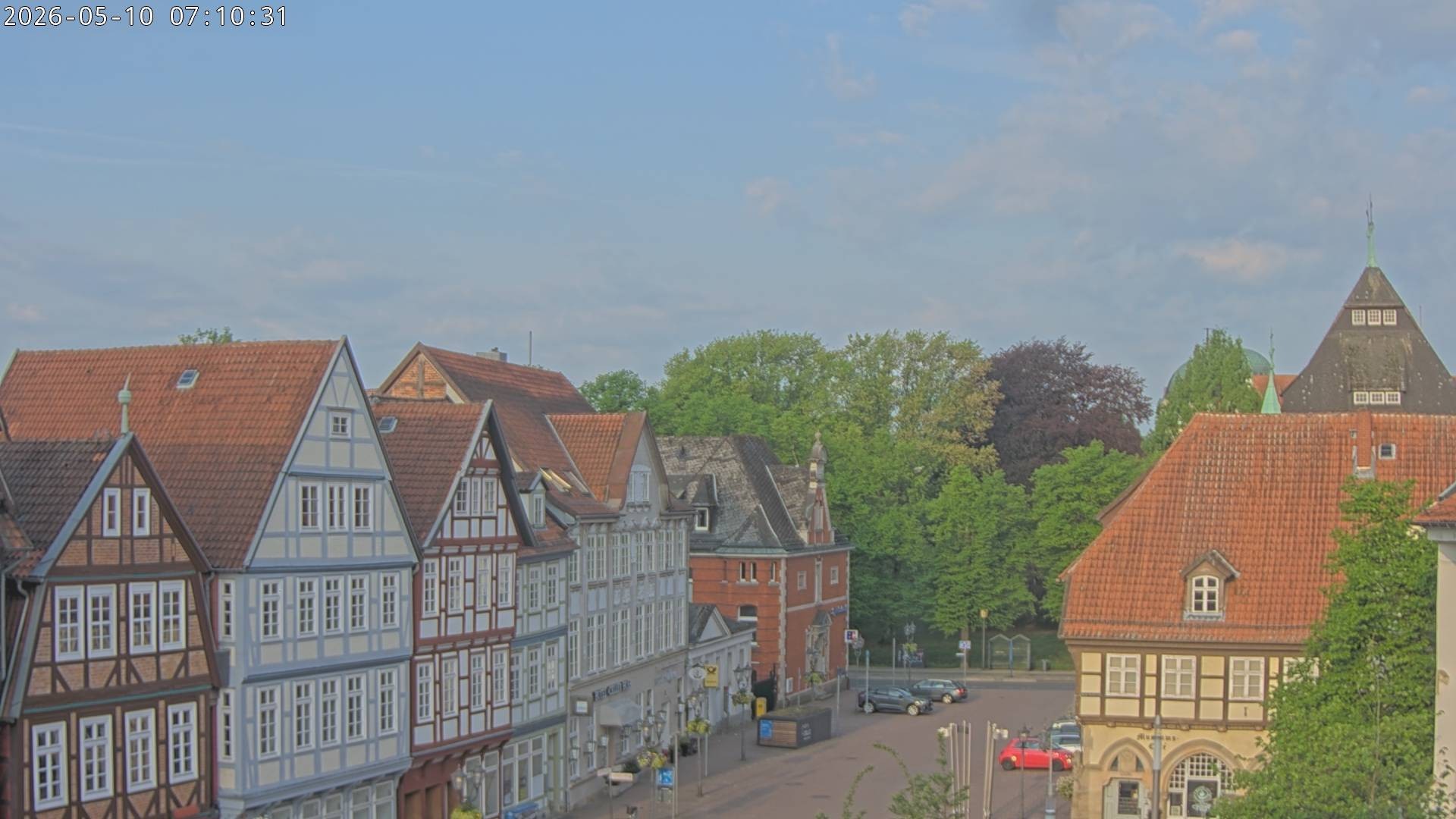 Archiv Foto Webcam Celle: Altes Rathaus und Stechbahn