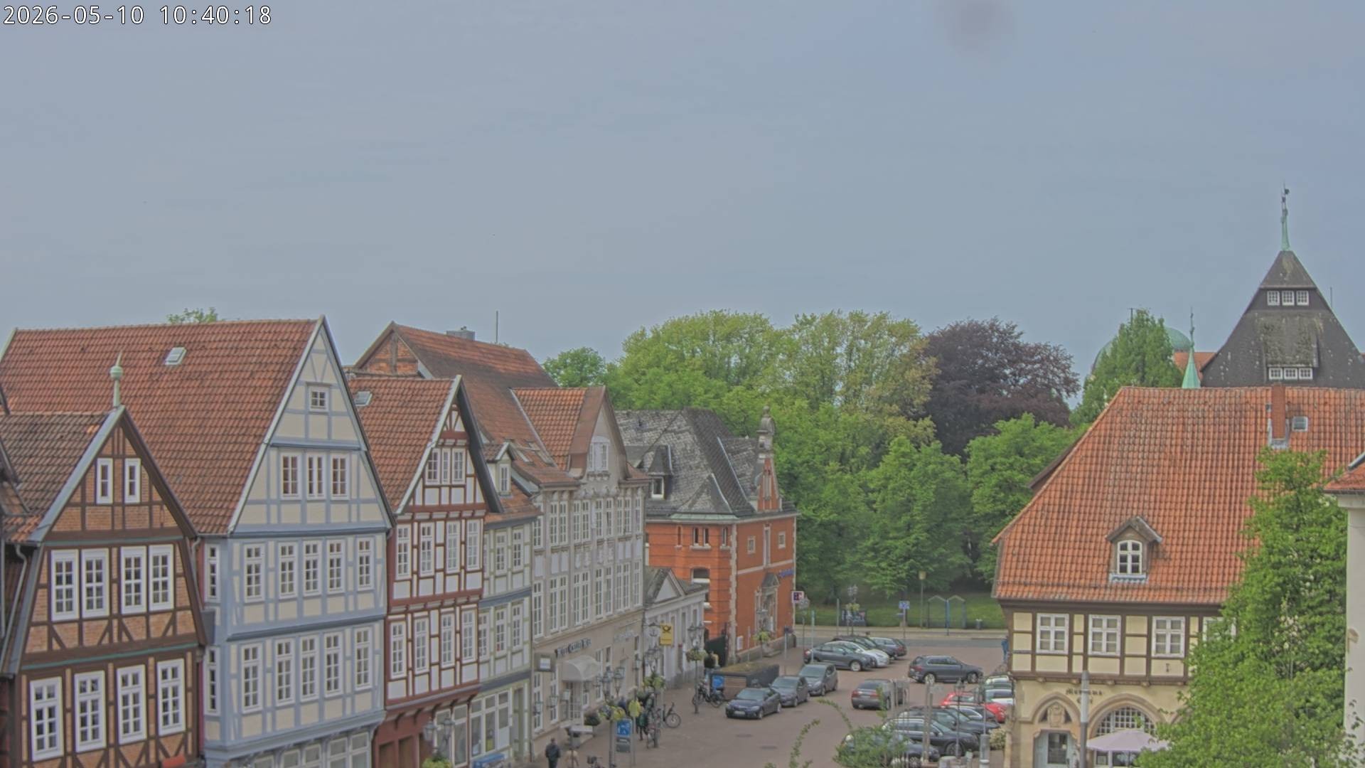 Archiv Foto Webcam Celle: Altes Rathaus und Stechbahn