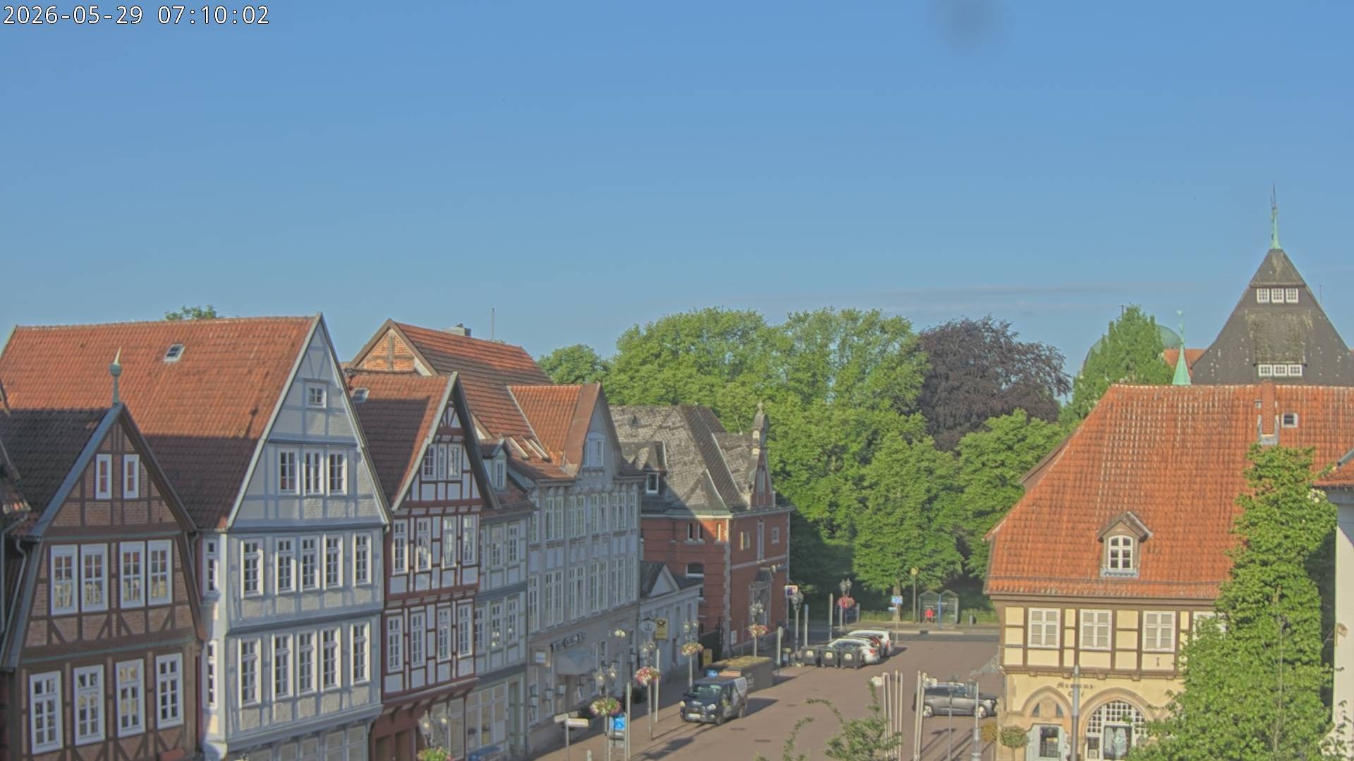 Archiv Foto Webcam Celle: Altes Rathaus und Stechbahn