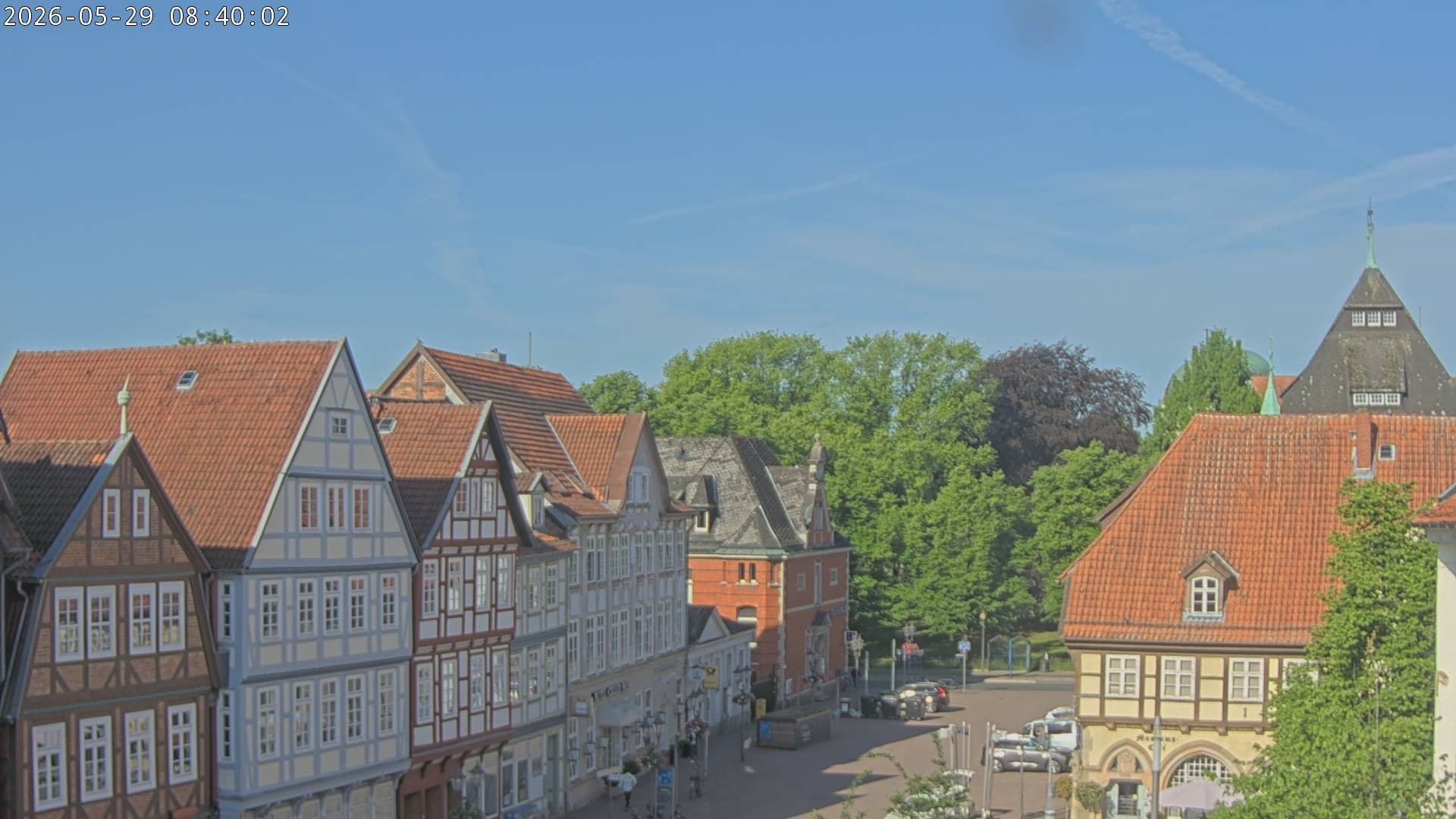 Archiv Foto Webcam Celle: Altes Rathaus und Stechbahn