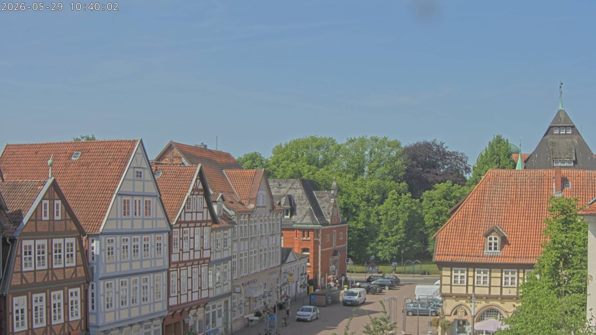 Archiv Foto Webcam Celle: Altes Rathaus und Stechbahn