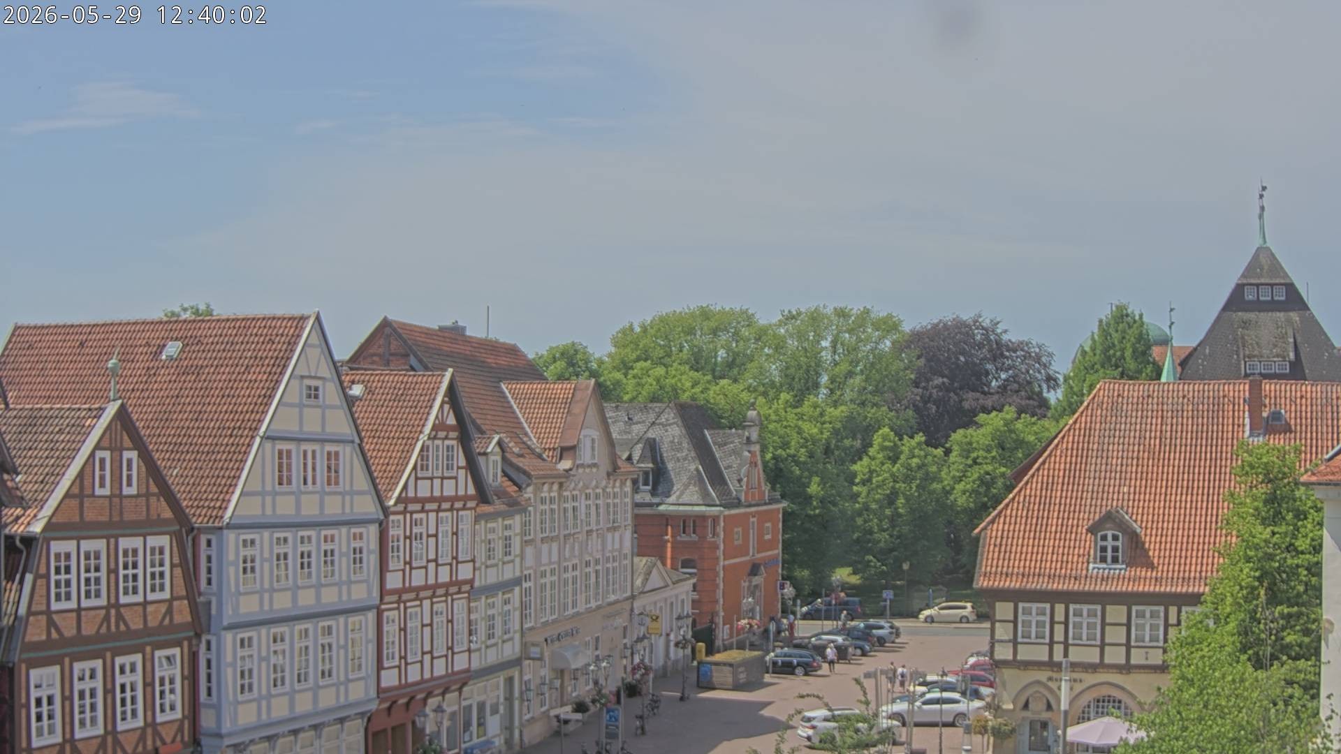 Archiv Foto Webcam Celle: Altes Rathaus und Stechbahn