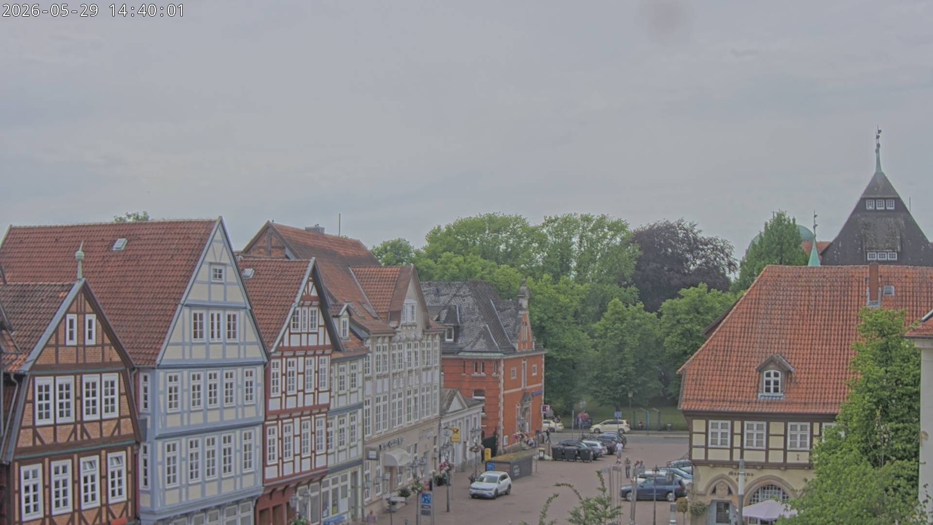 Archiv Foto Webcam Celle: Altes Rathaus und Stechbahn