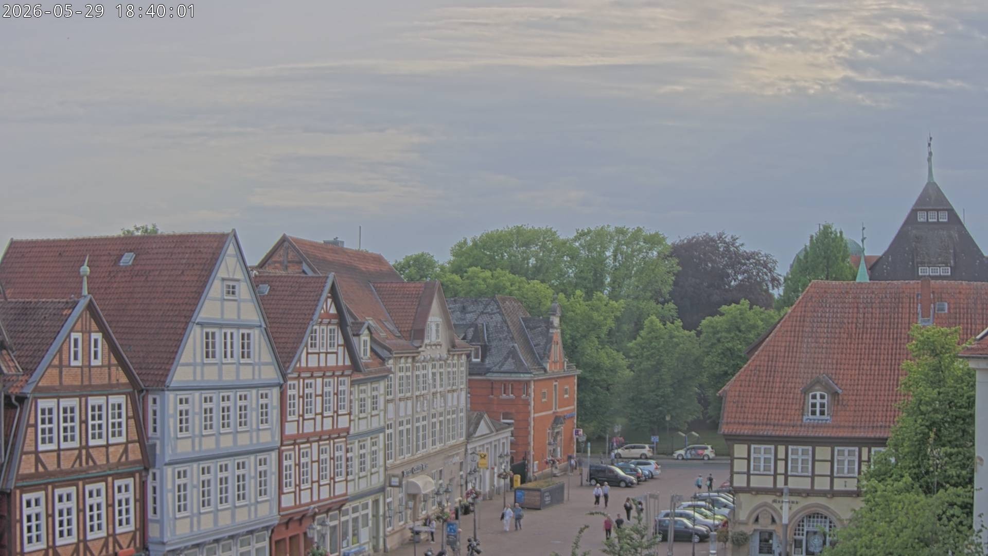 Archiv Foto Webcam Celle: Altes Rathaus und Stechbahn