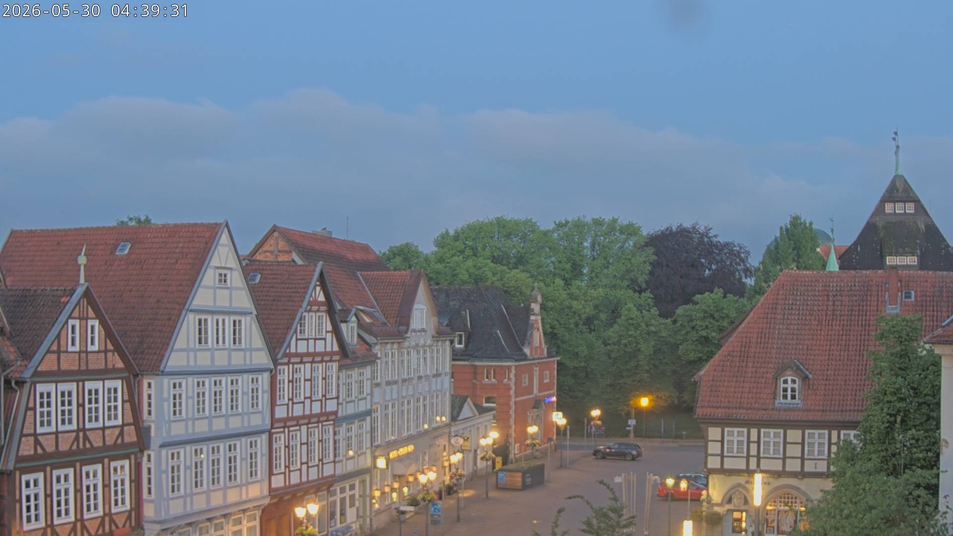 Archiv Foto Webcam Celle: Altes Rathaus und Stechbahn