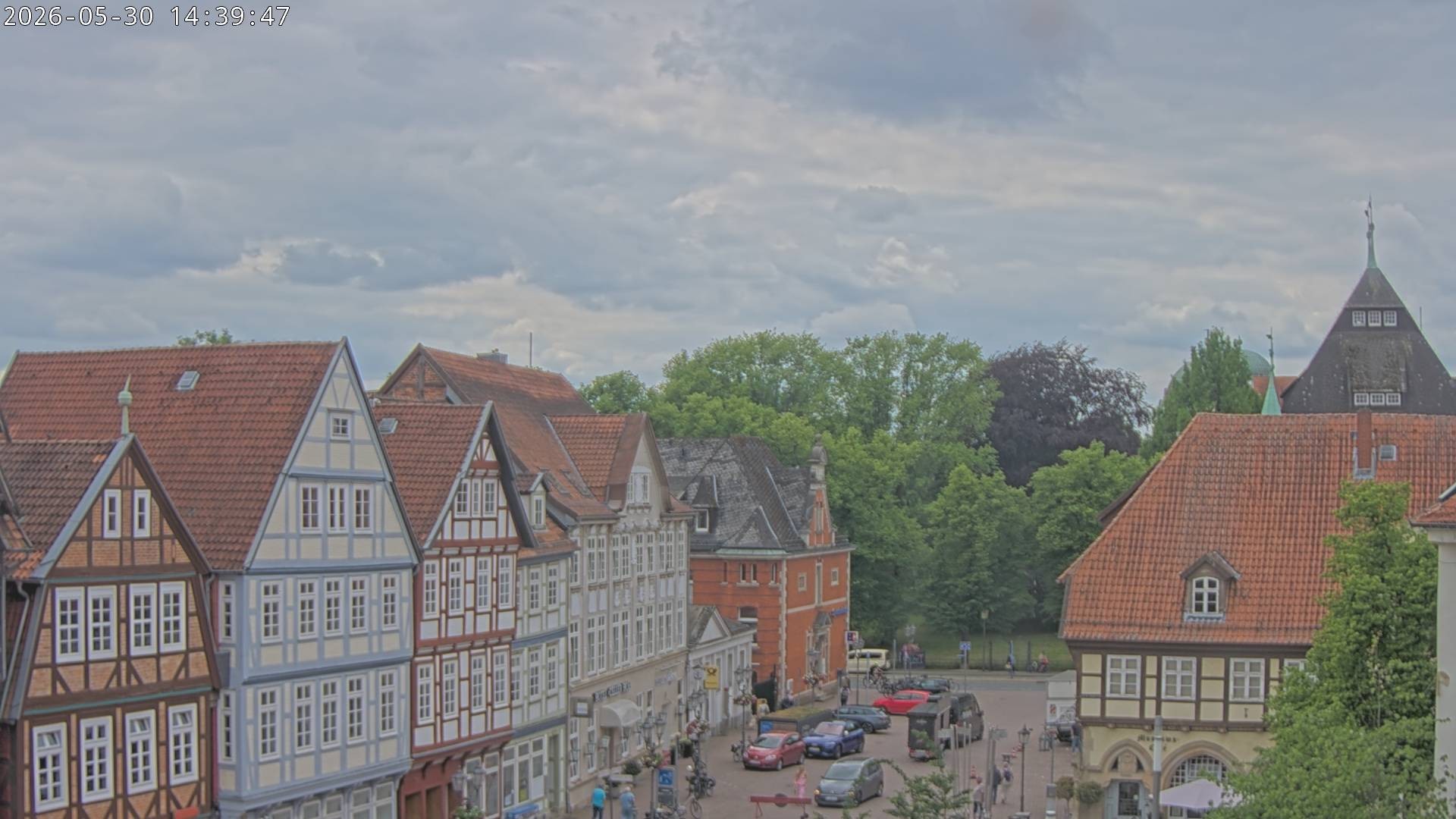 Archiv Foto Webcam Celle: Altes Rathaus und Stechbahn