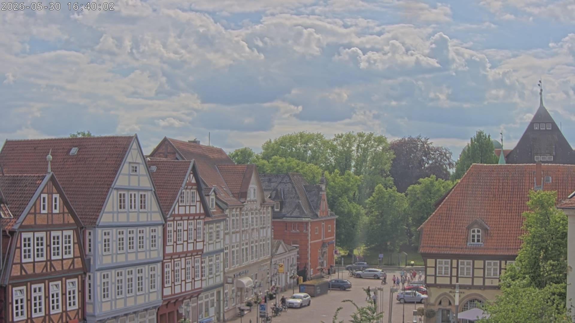 Archiv Foto Webcam Celle: Altes Rathaus und Stechbahn