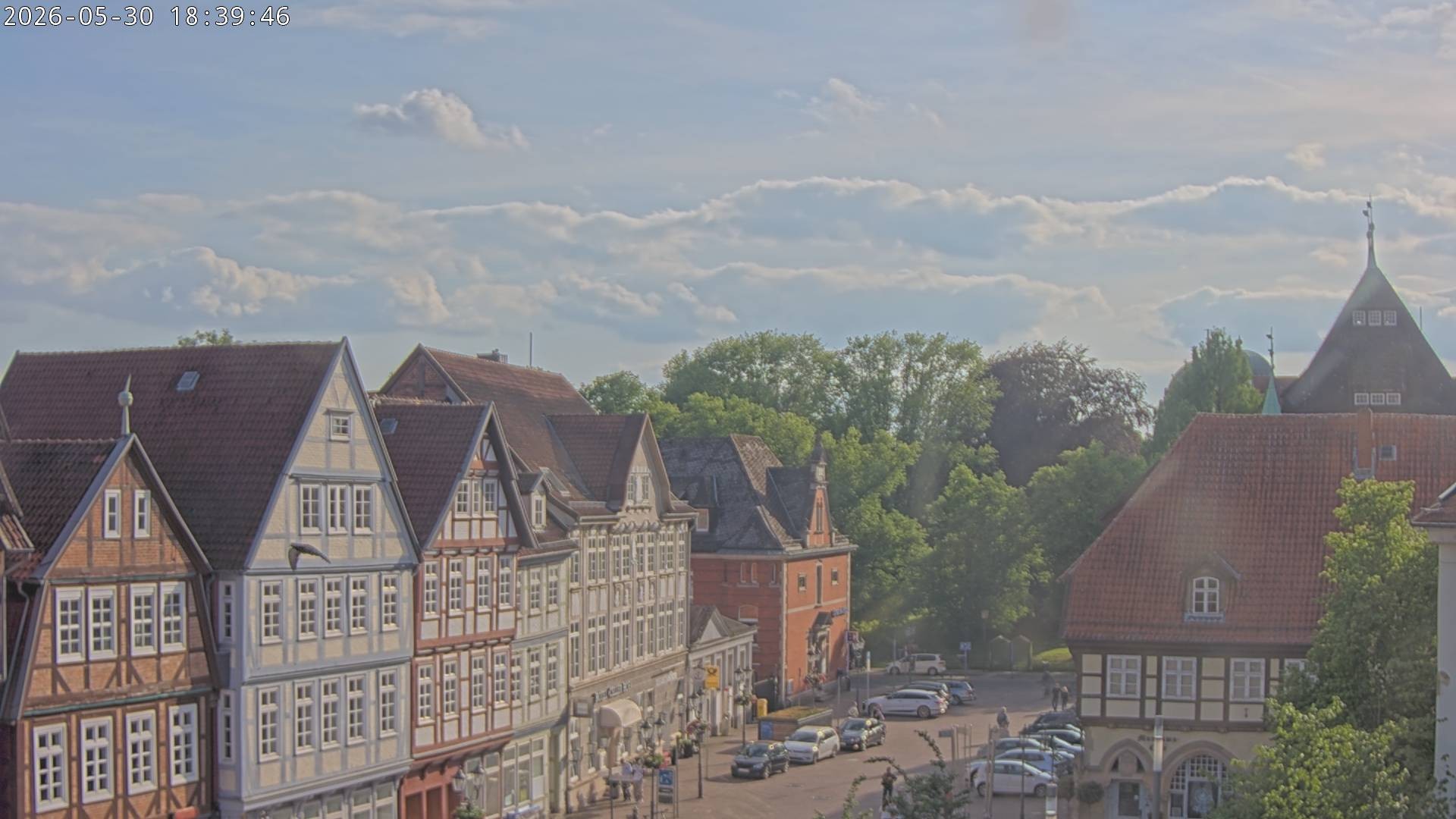 Archiv Foto Webcam Celle: Altes Rathaus und Stechbahn