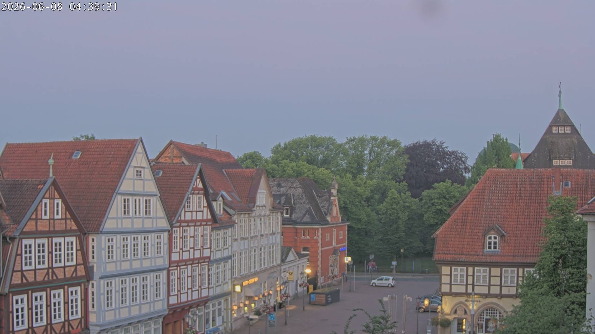 Archiv Foto Webcam Celle: Altes Rathaus und Stechbahn
