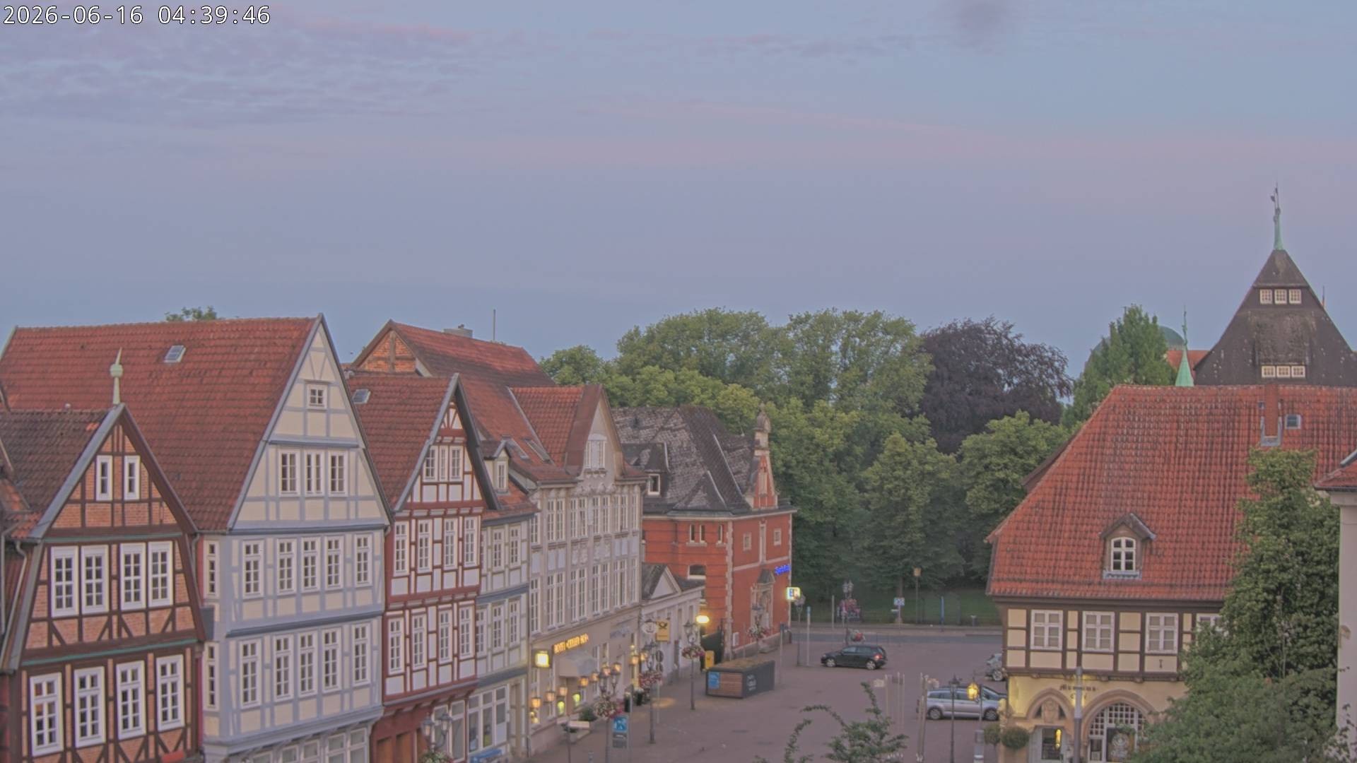 Archiv Foto Webcam Celle: Altes Rathaus und Stechbahn