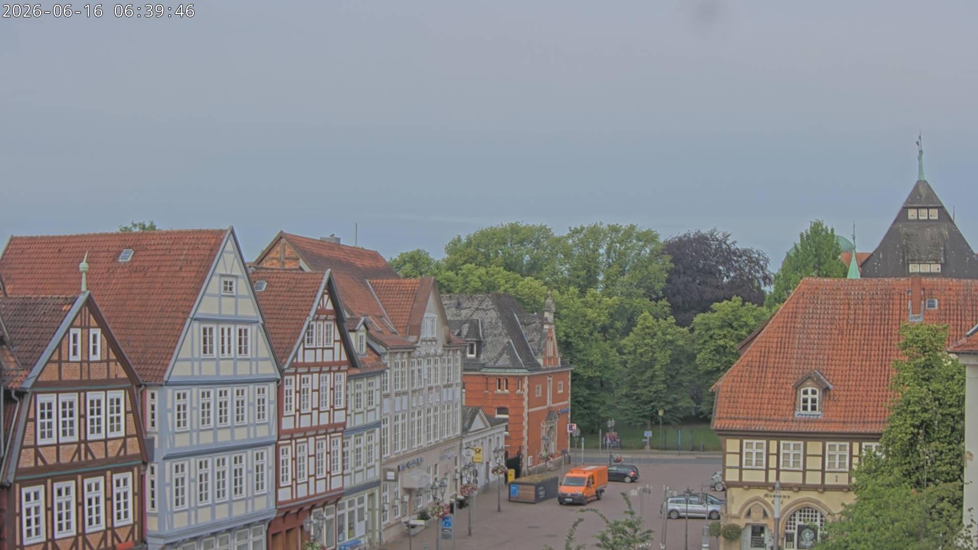 Archiv Foto Webcam Celle: Altes Rathaus und Stechbahn