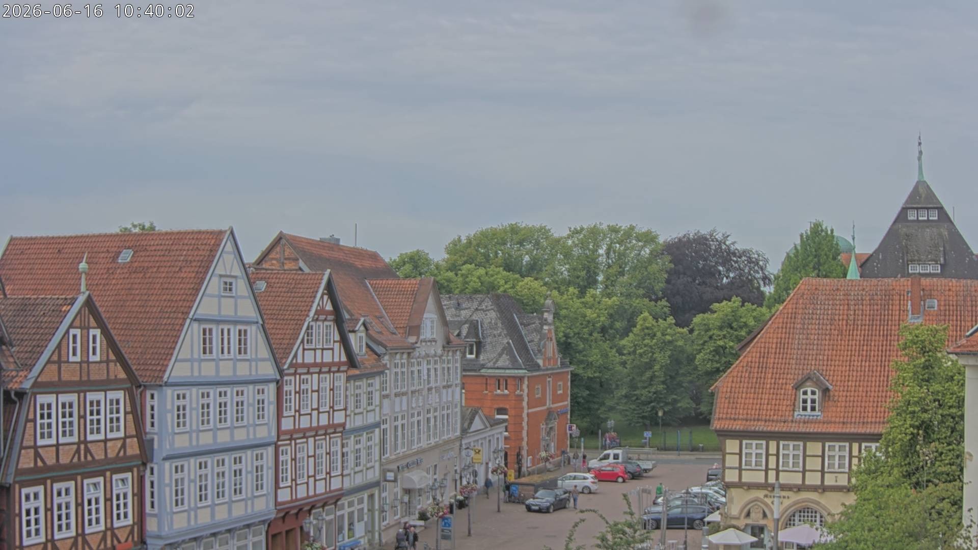 Archiv Foto Webcam Celle: Altes Rathaus und Stechbahn