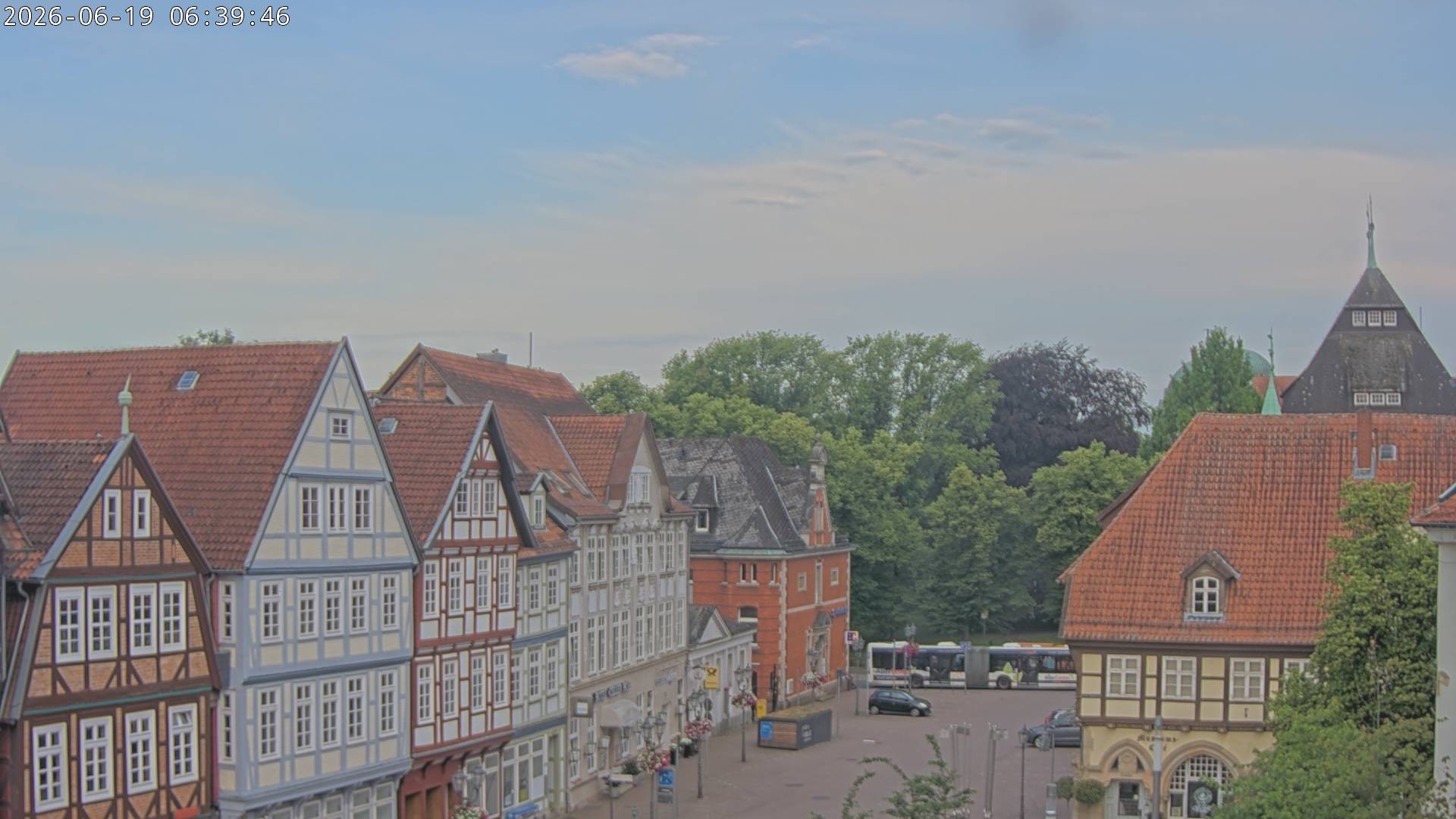 Archiv Foto Webcam Celle: Altes Rathaus und Stechbahn