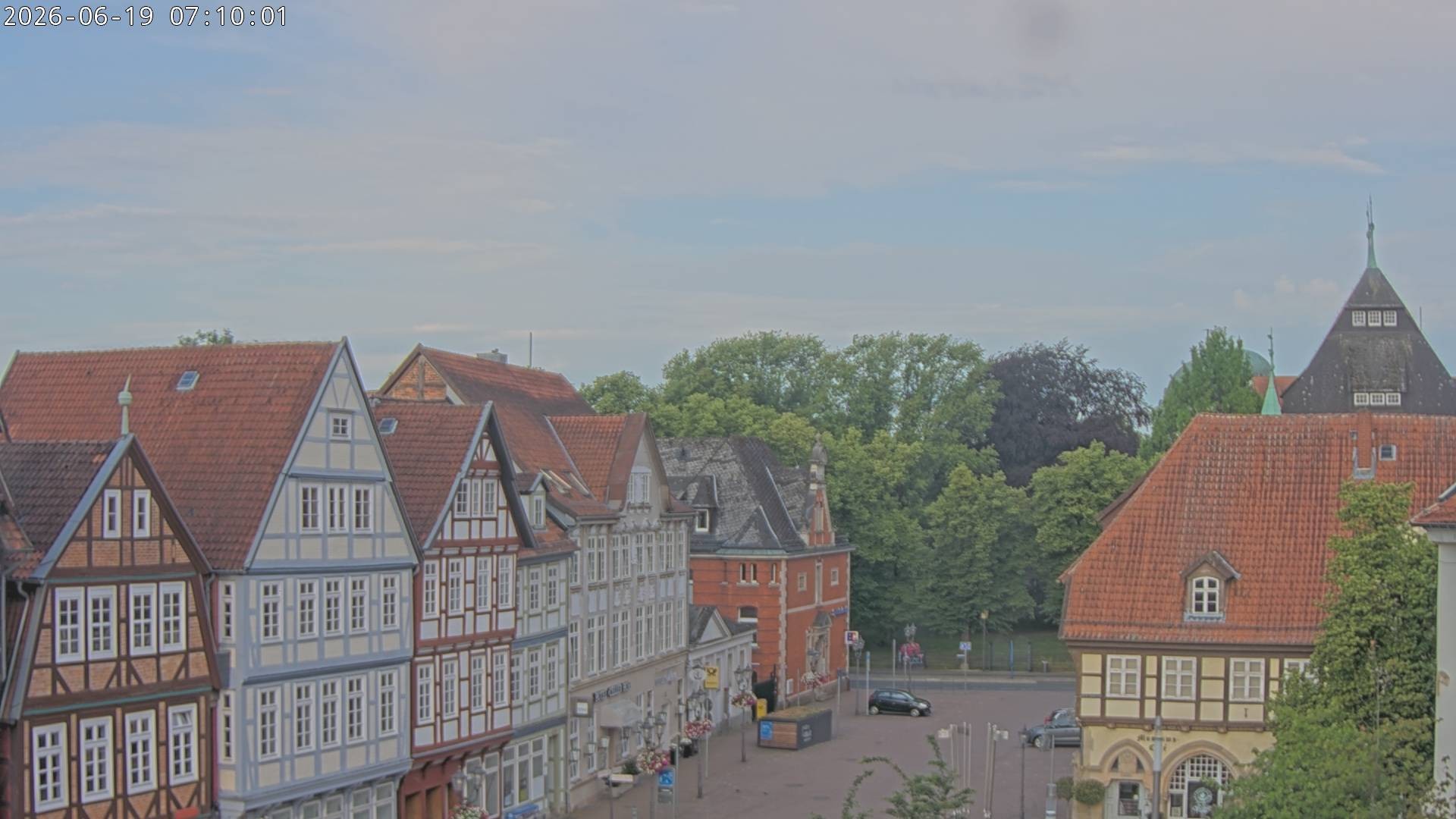 Archiv Foto Webcam Celle: Altes Rathaus und Stechbahn