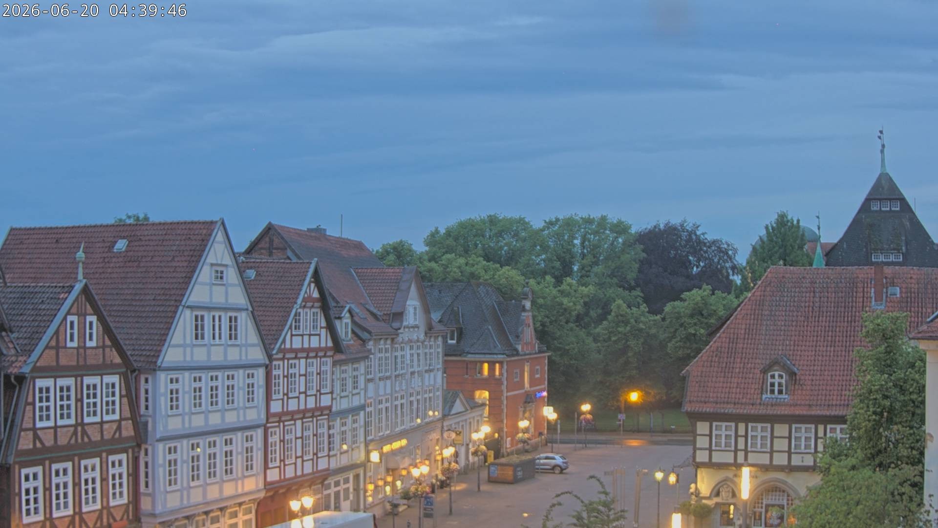 Archiv Foto Webcam Celle: Altes Rathaus und Stechbahn