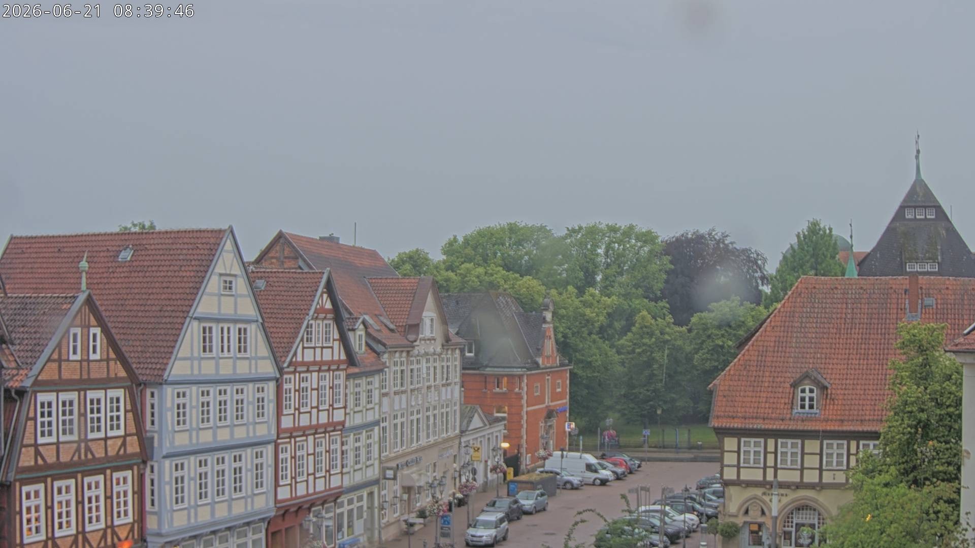 Archiv Foto Webcam Celle: Altes Rathaus und Stechbahn