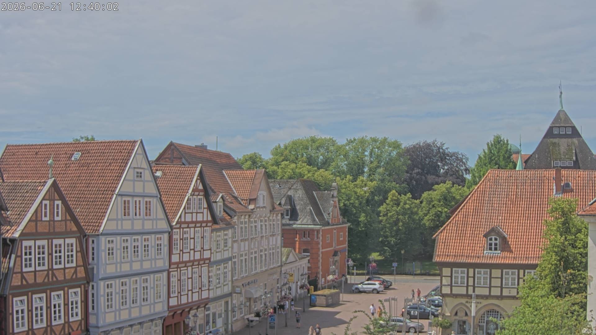 Archiv Foto Webcam Celle: Altes Rathaus und Stechbahn