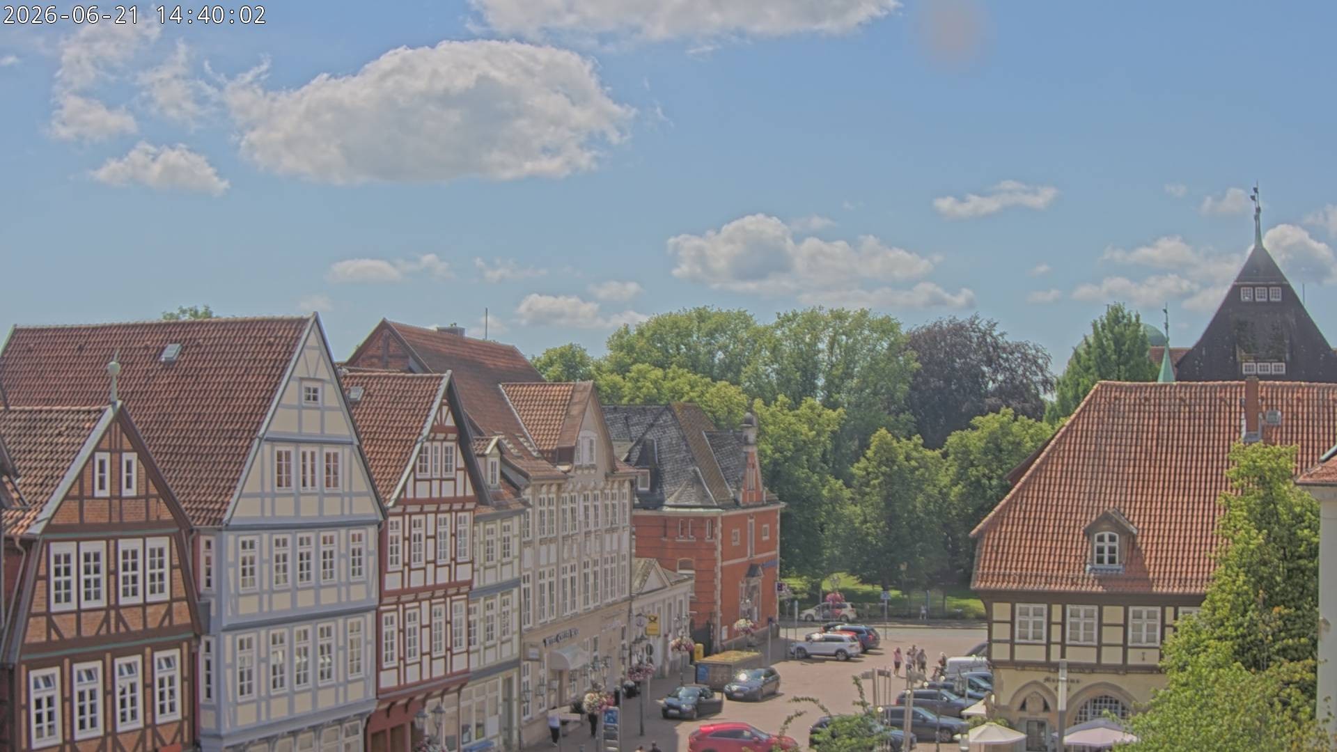 Archiv Foto Webcam Celle: Altes Rathaus und Stechbahn