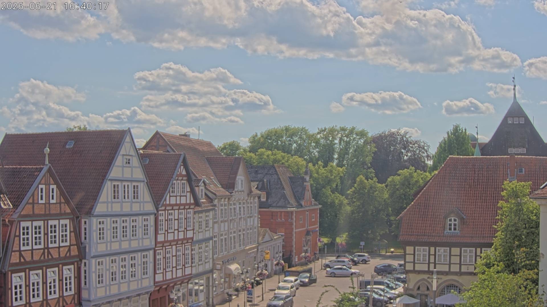 Archiv Foto Webcam Celle: Altes Rathaus und Stechbahn