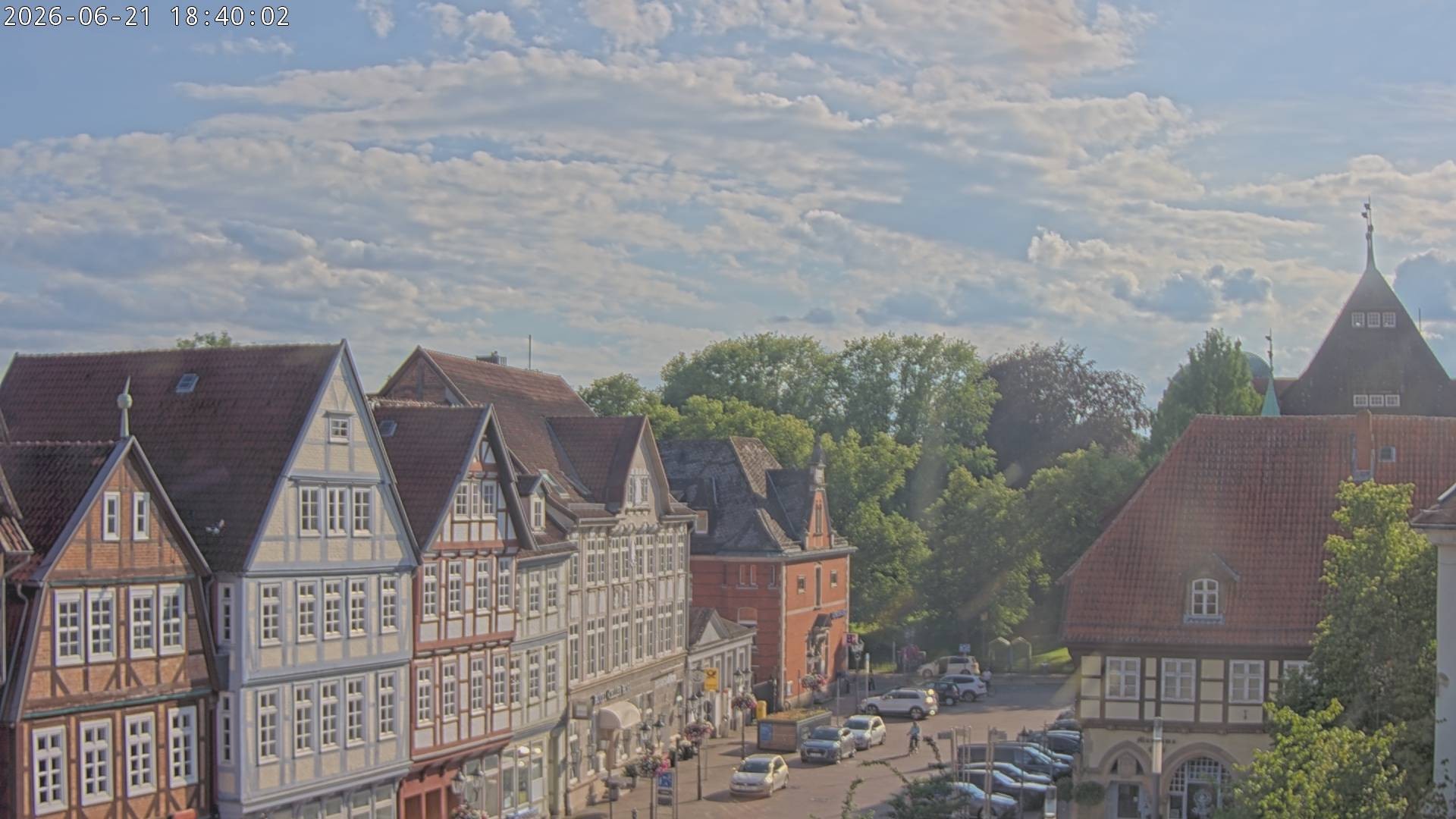 Archiv Foto Webcam Celle: Altes Rathaus und Stechbahn