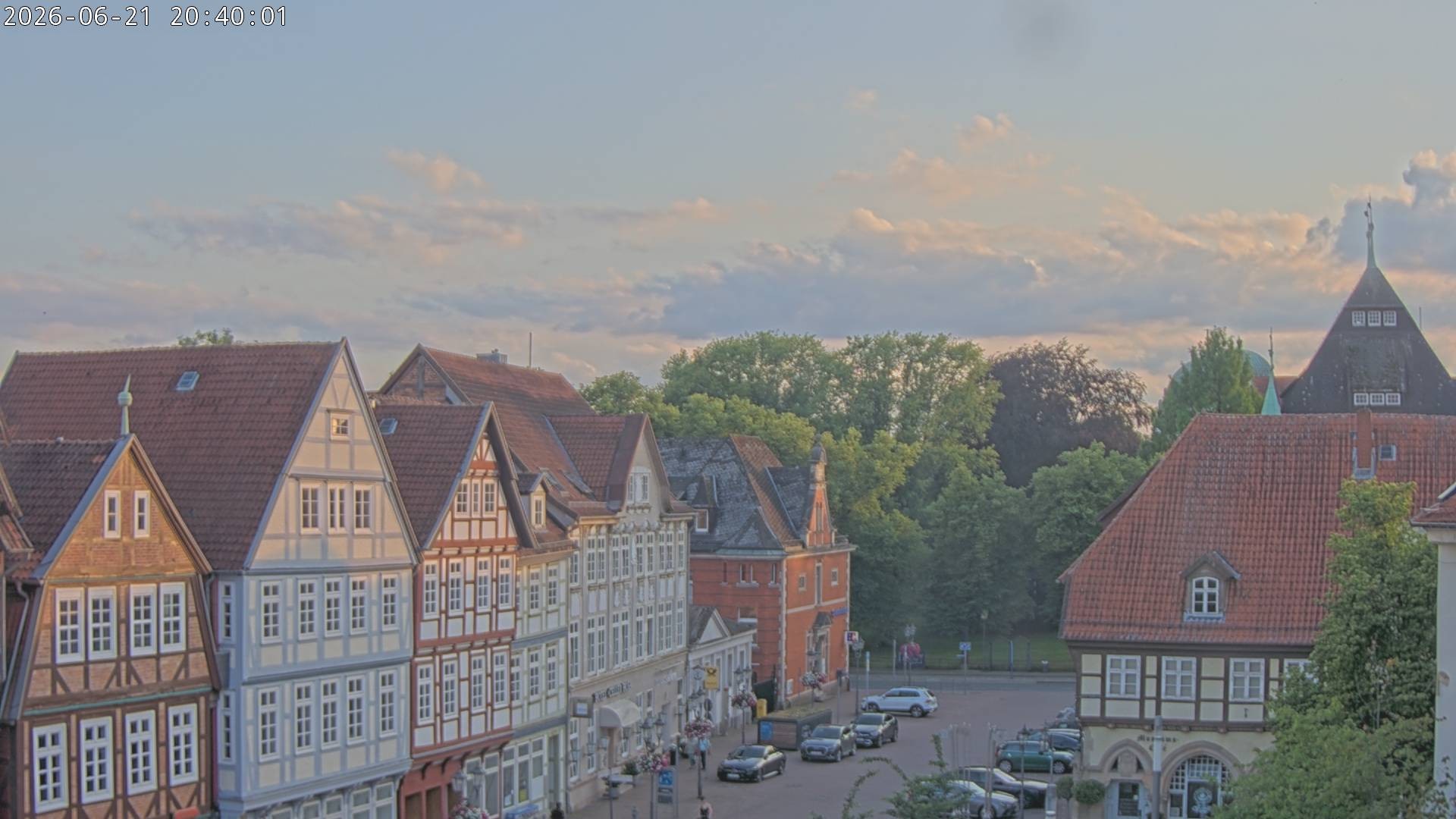 Archiv Foto Webcam Celle: Altes Rathaus und Stechbahn