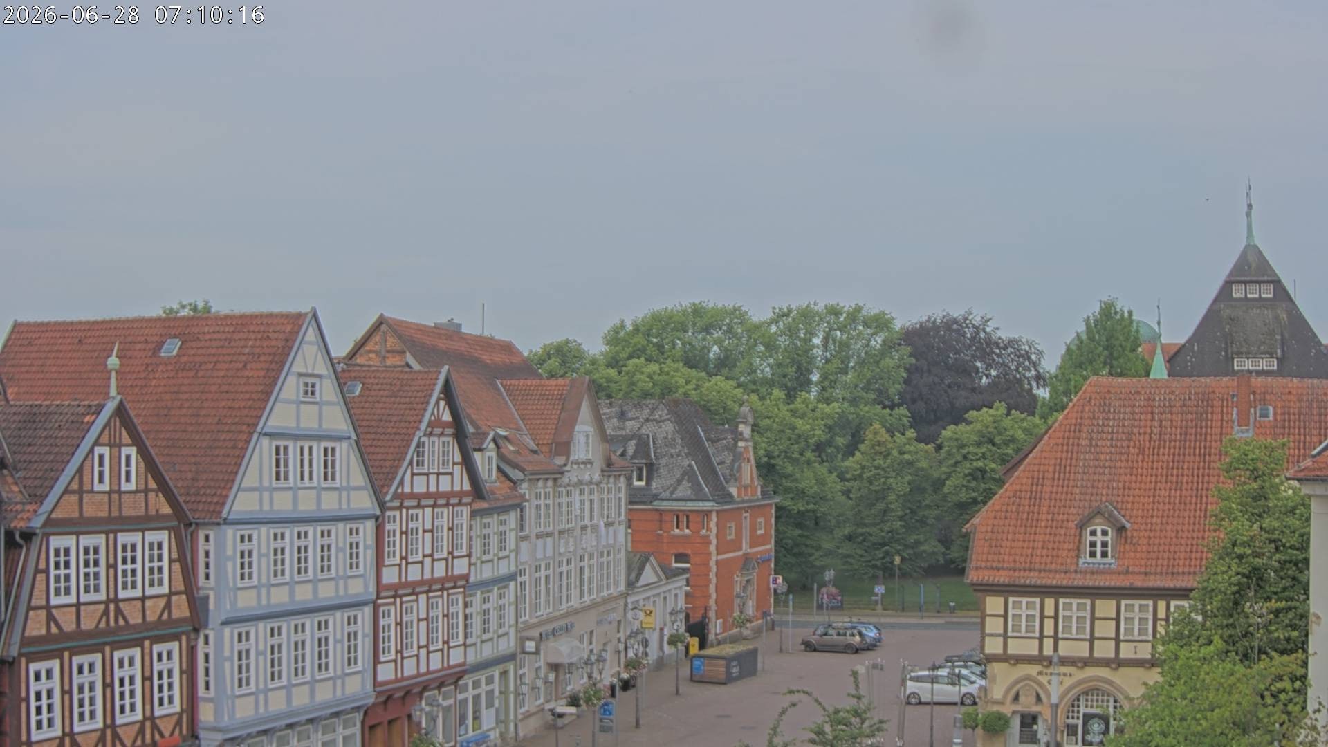 Archiv Foto Webcam Celle: Altes Rathaus und Stechbahn