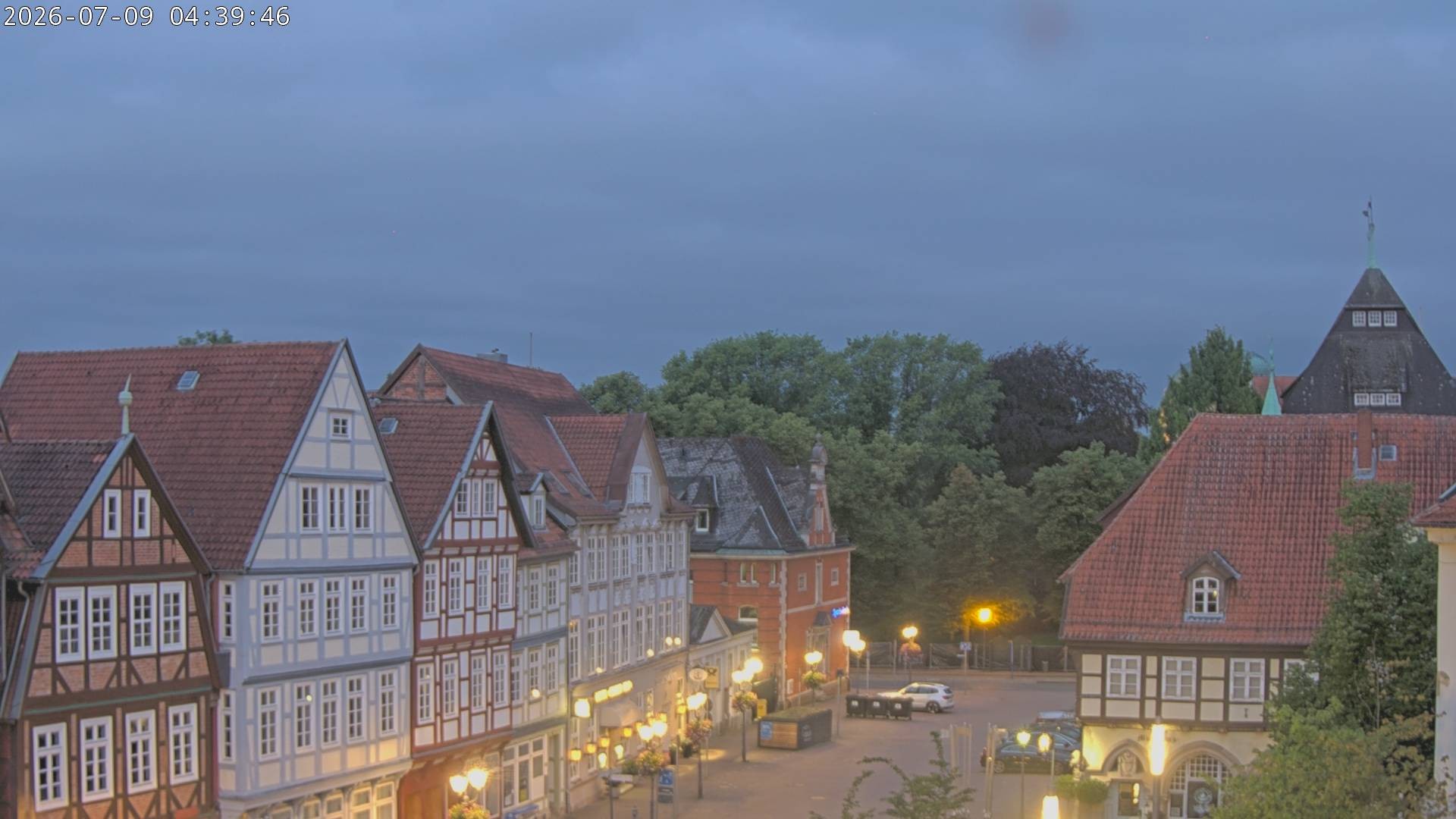 Archiv Foto Webcam Celle: Altes Rathaus und Stechbahn