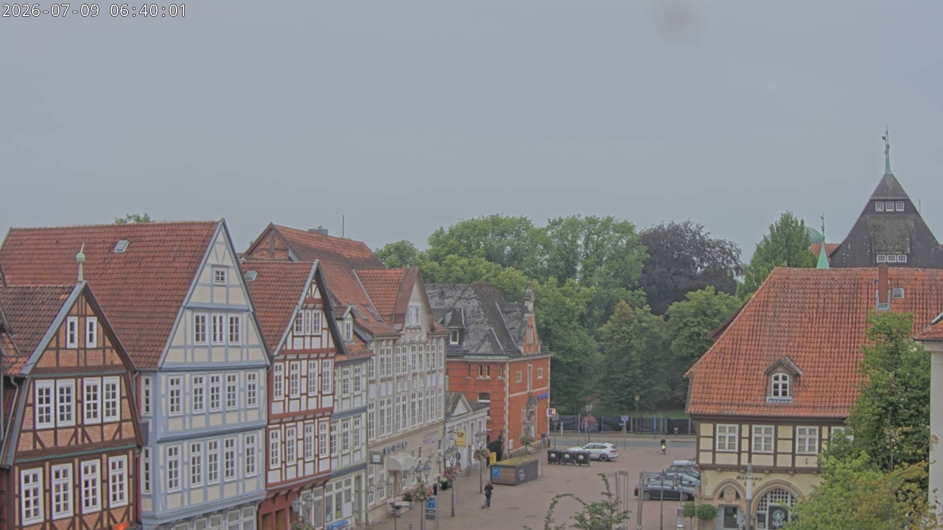 Archiv Foto Webcam Celle: Altes Rathaus und Stechbahn