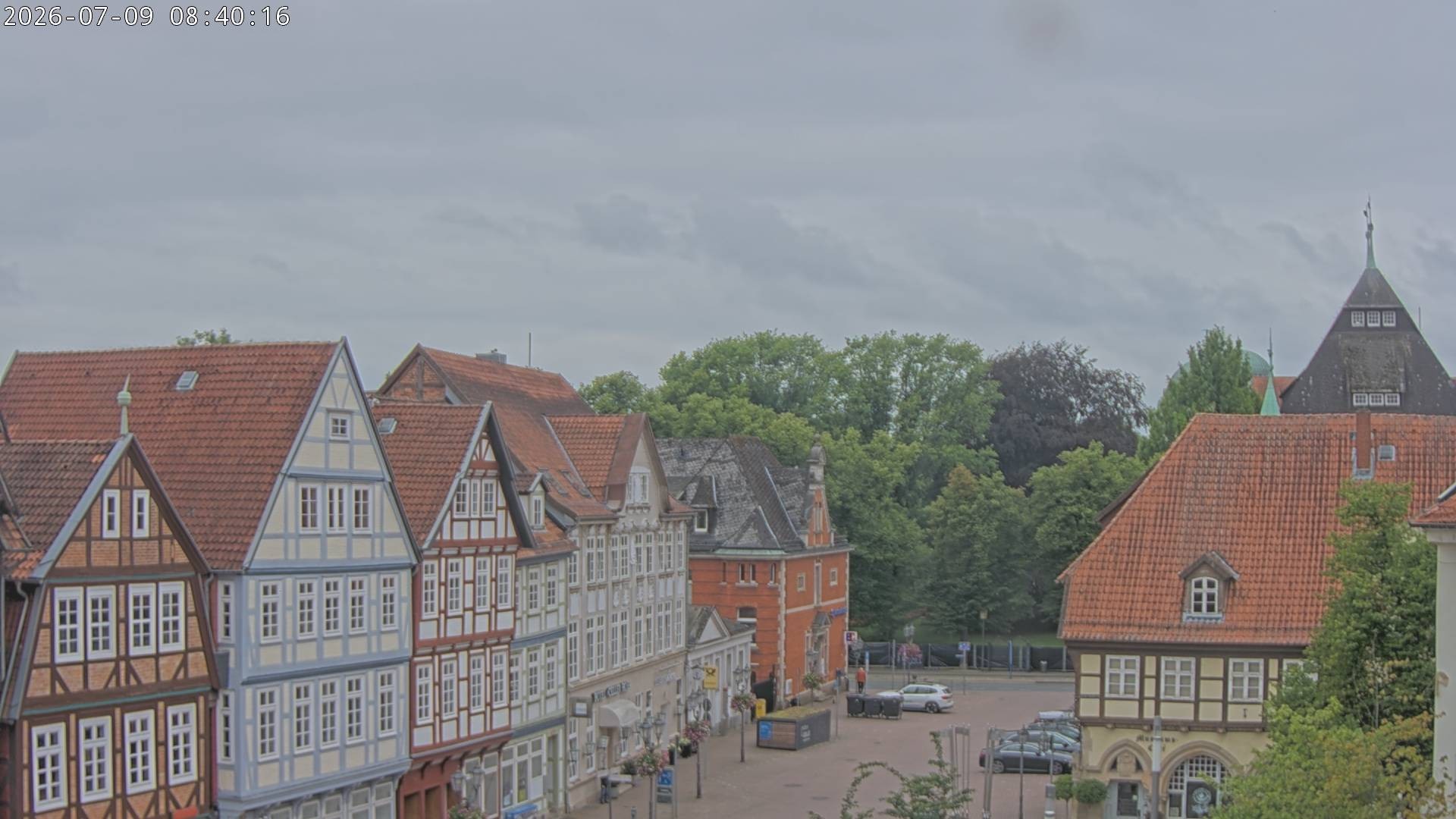 Archiv Foto Webcam Celle: Altes Rathaus und Stechbahn