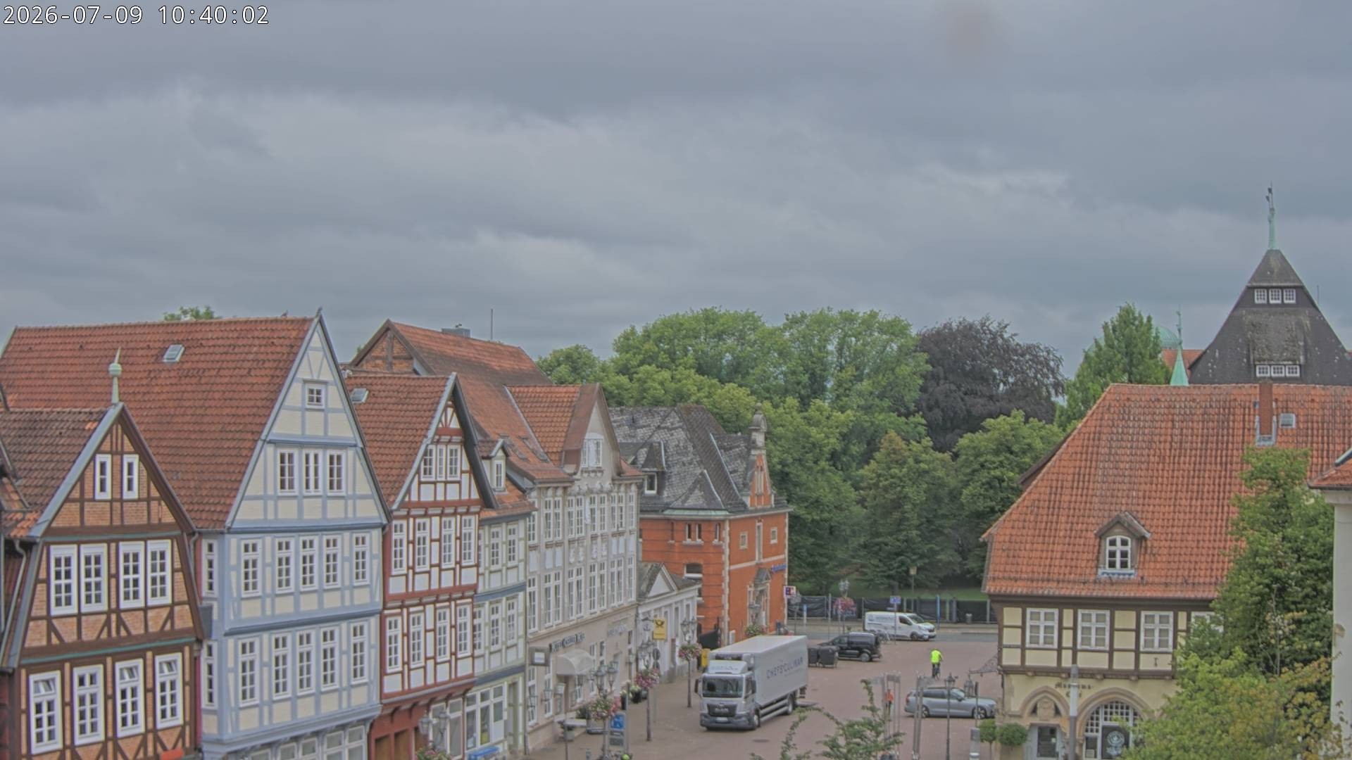 Archiv Foto Webcam Celle: Altes Rathaus und Stechbahn