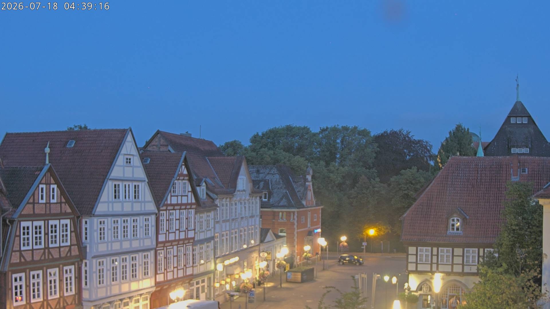Archiv Foto Webcam Celle: Altes Rathaus und Stechbahn