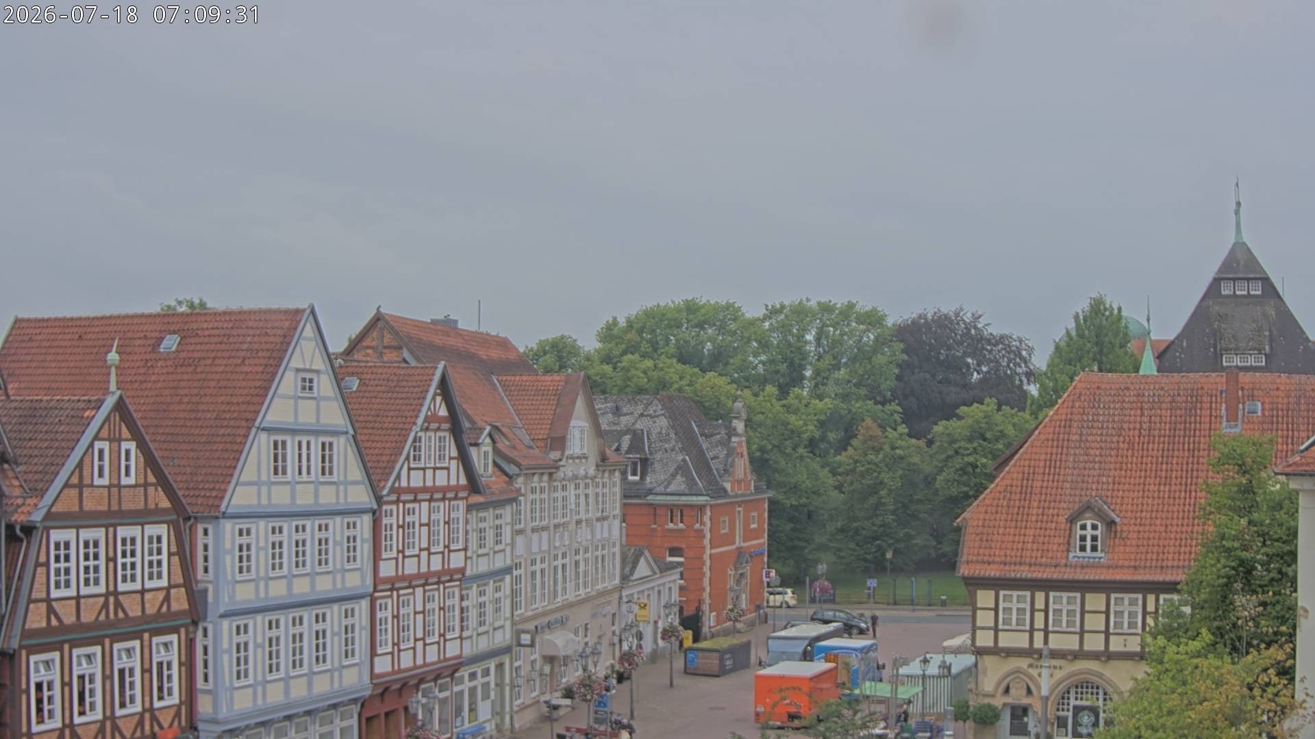 Archiv Foto Webcam Celle: Altes Rathaus und Stechbahn
