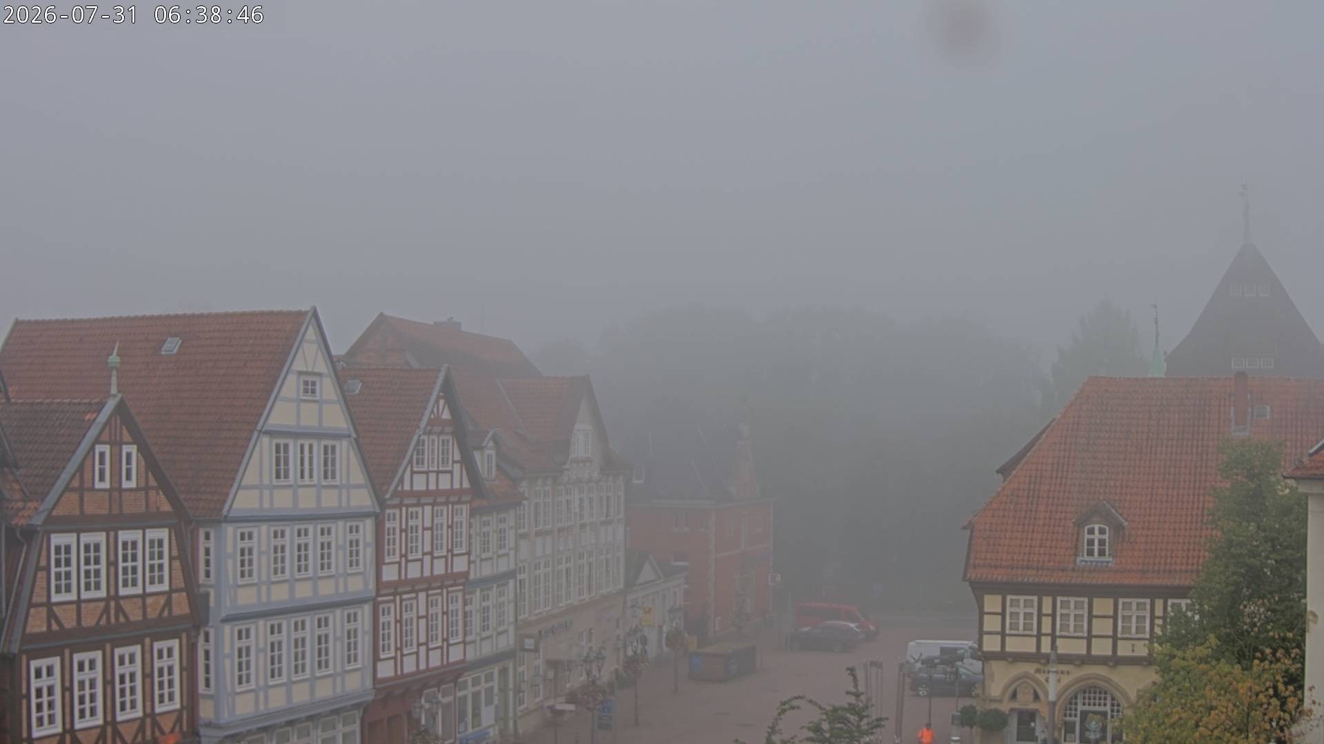 Archiv Foto Webcam Celle: Altes Rathaus und Stechbahn