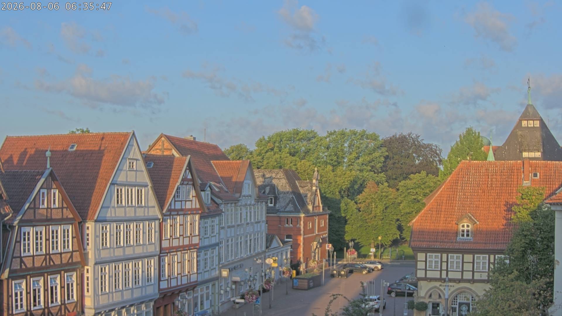 Archiv Foto Webcam Celle: Altes Rathaus und Stechbahn