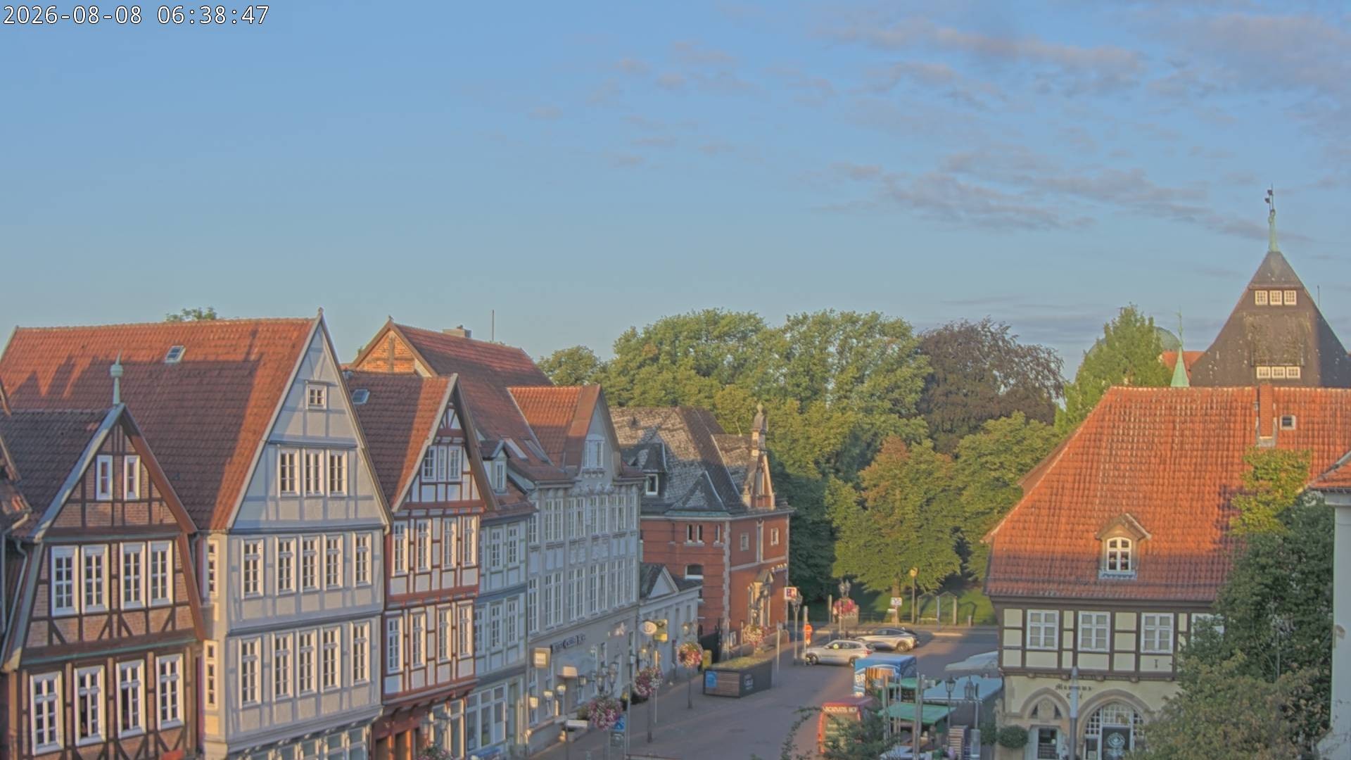 Archiv Foto Webcam Celle: Altes Rathaus und Stechbahn