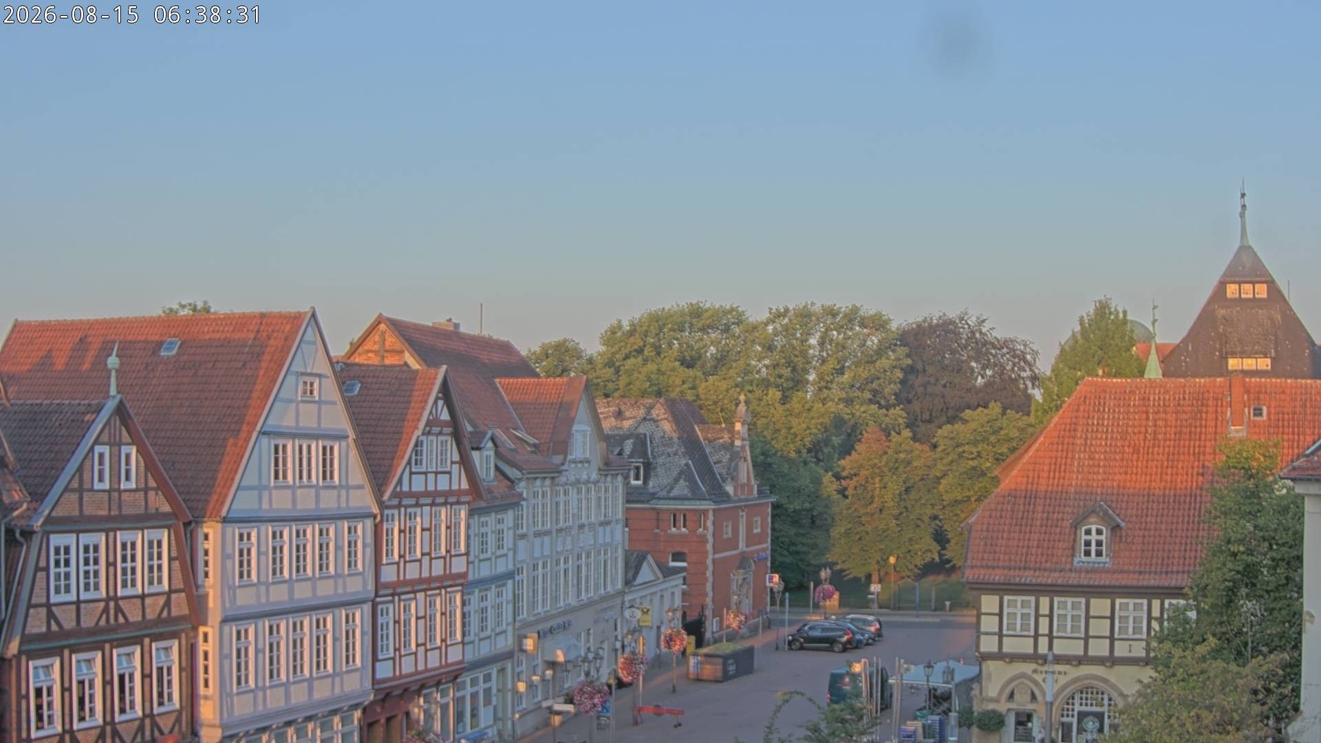 Archiv Foto Webcam Celle: Altes Rathaus und Stechbahn
