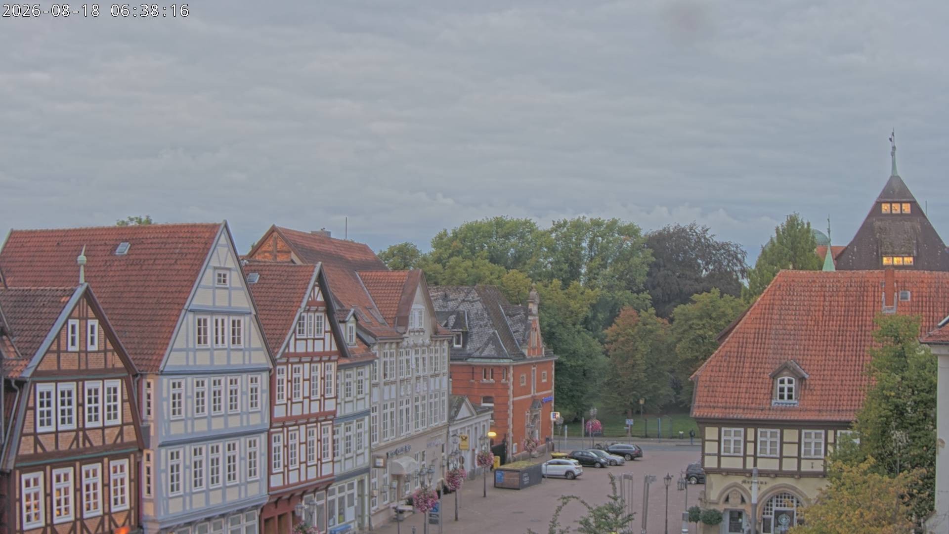 Archiv Foto Webcam Celle: Altes Rathaus und Stechbahn