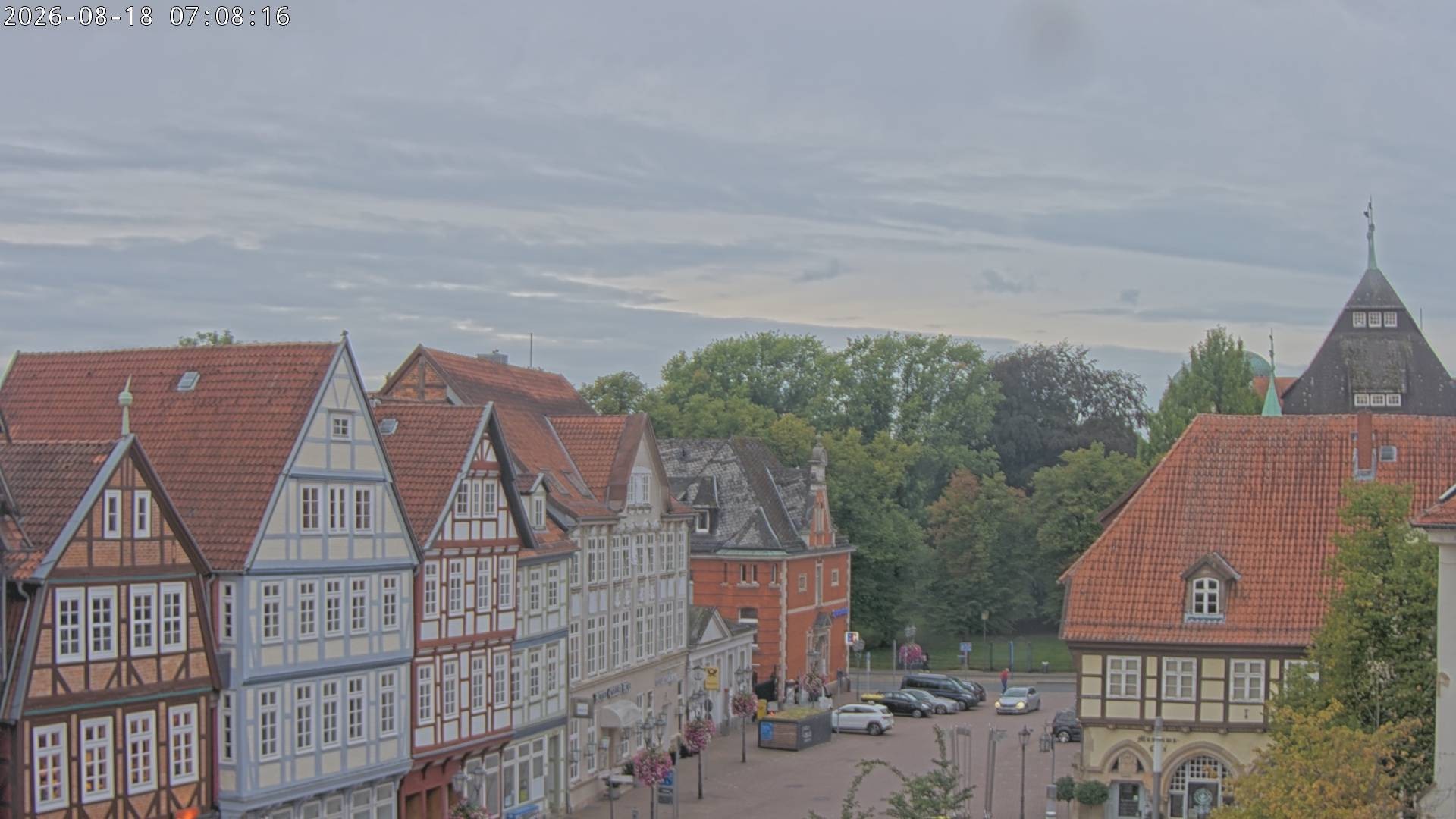 Archiv Foto Webcam Celle: Altes Rathaus und Stechbahn