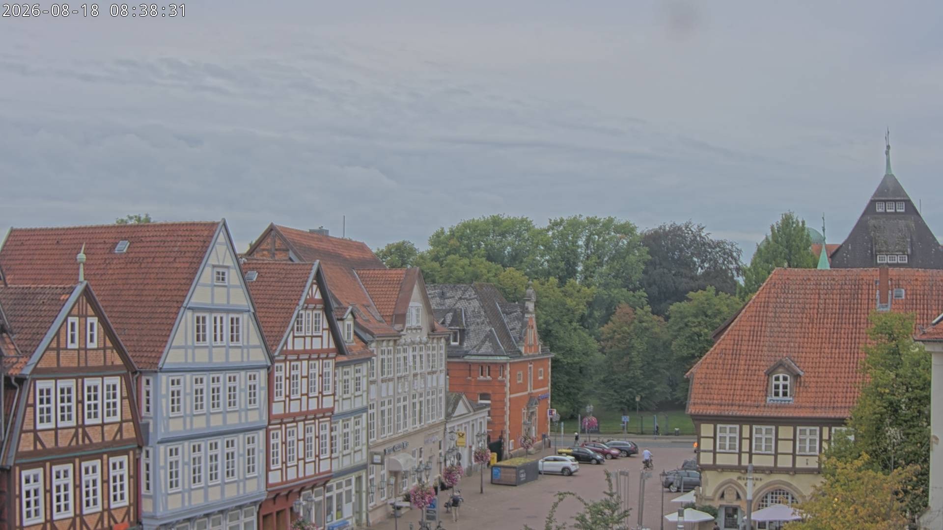 Archiv Foto Webcam Celle: Altes Rathaus und Stechbahn