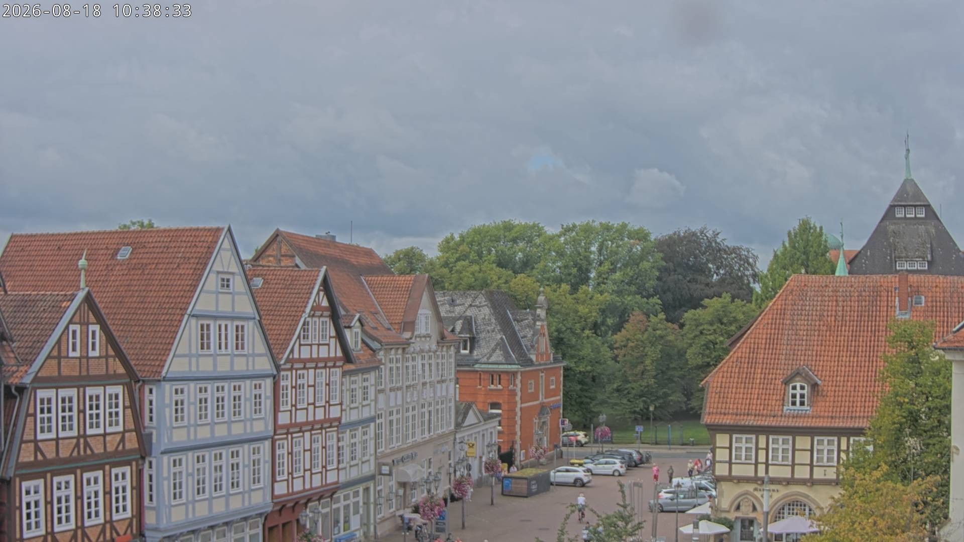 Archiv Foto Webcam Celle: Altes Rathaus und Stechbahn