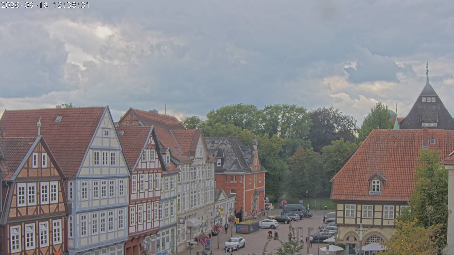 Archiv Foto Webcam Celle: Altes Rathaus und Stechbahn