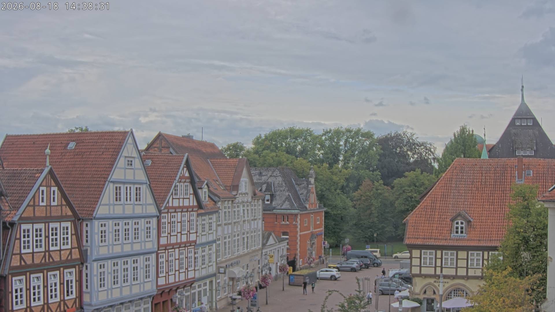 Archiv Foto Webcam Celle: Altes Rathaus und Stechbahn