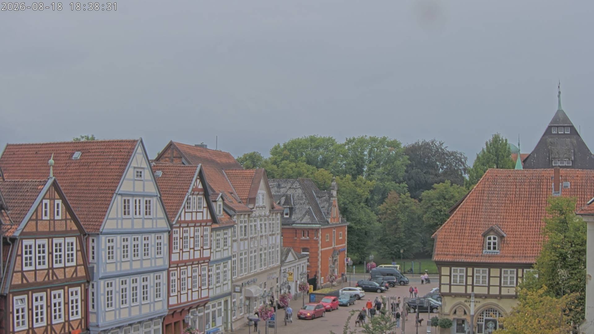 Archiv Foto Webcam Celle: Altes Rathaus und Stechbahn