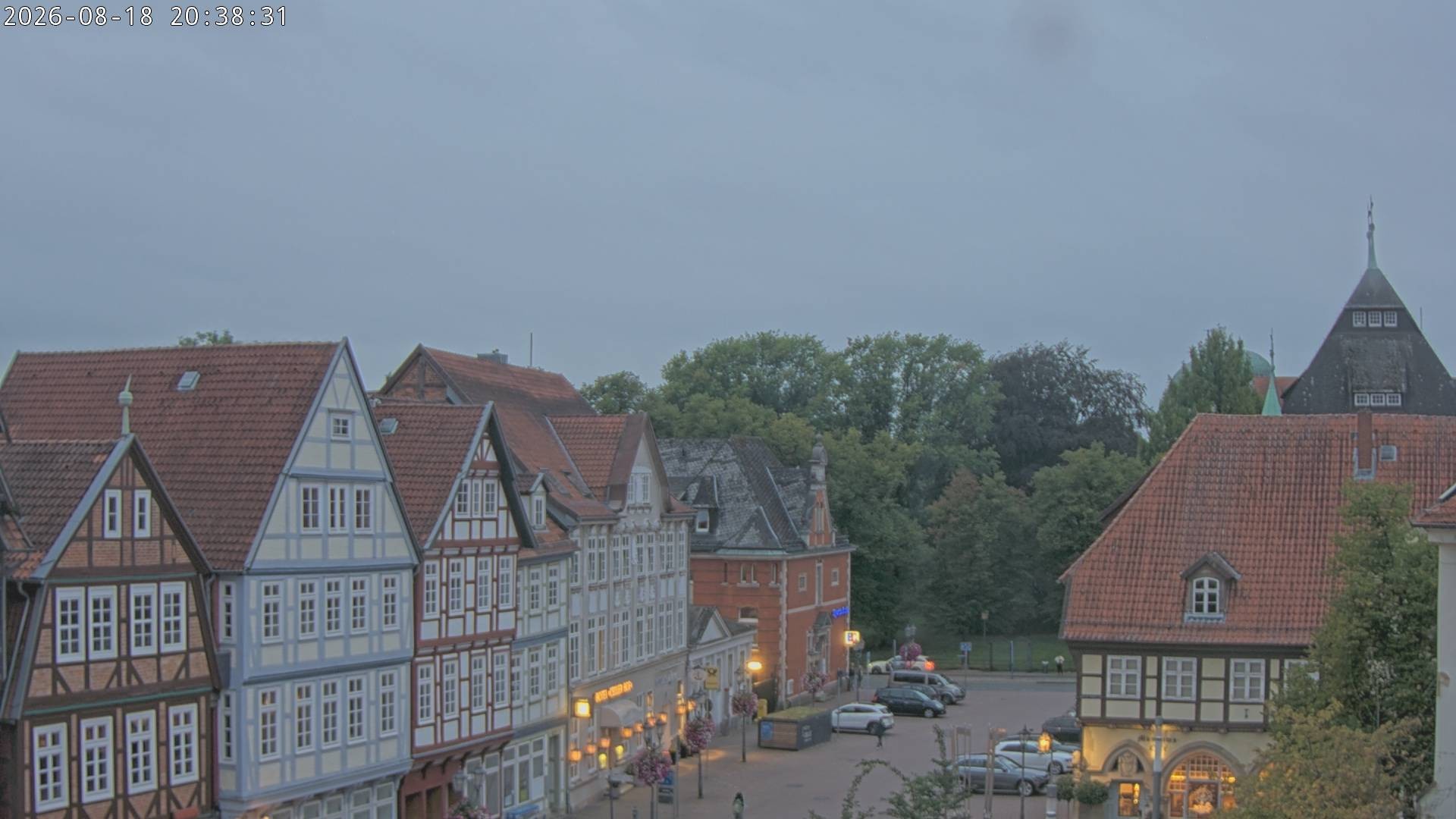 Archiv Foto Webcam Celle: Altes Rathaus und Stechbahn