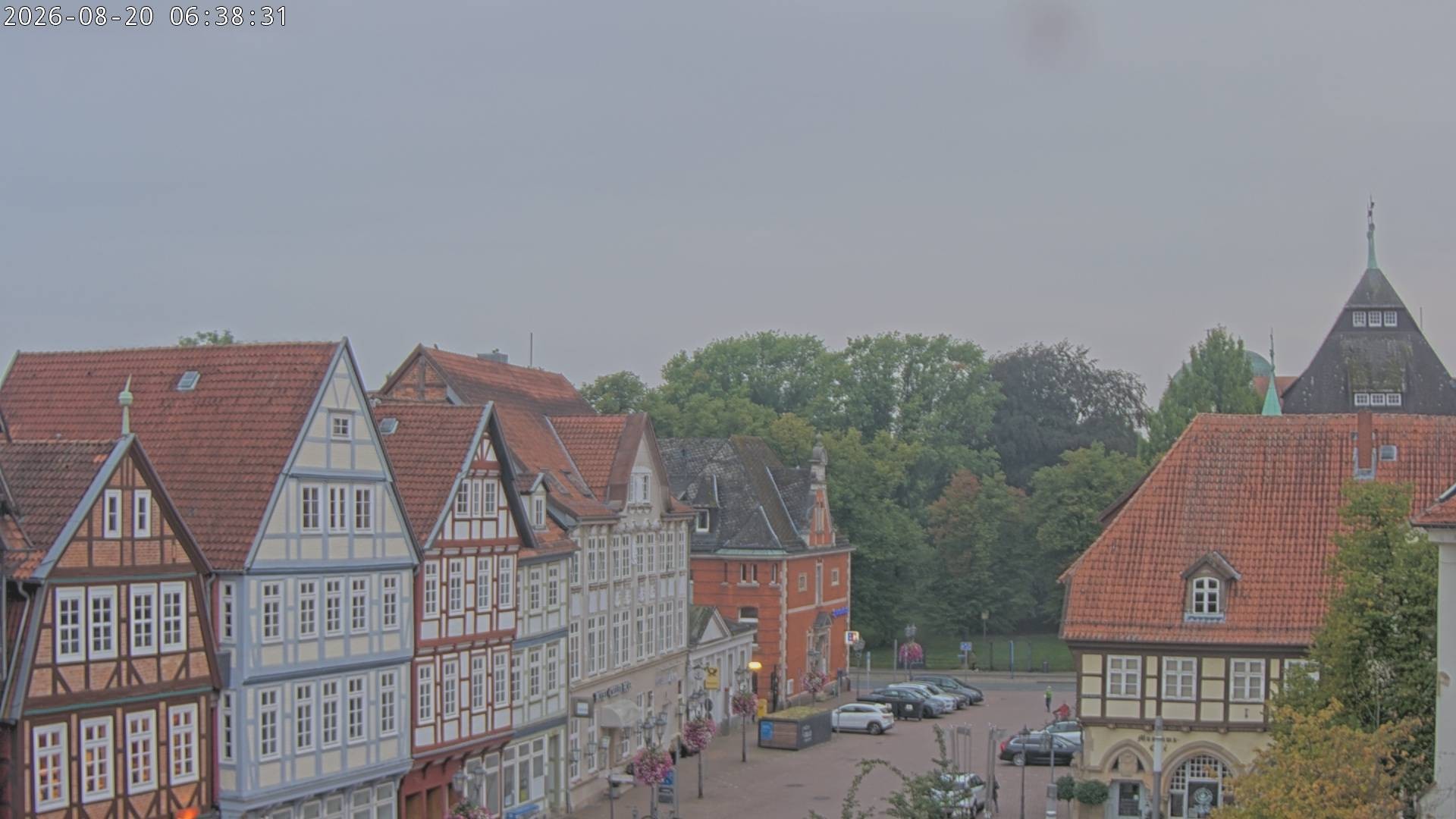 Archiv Foto Webcam Celle: Altes Rathaus und Stechbahn