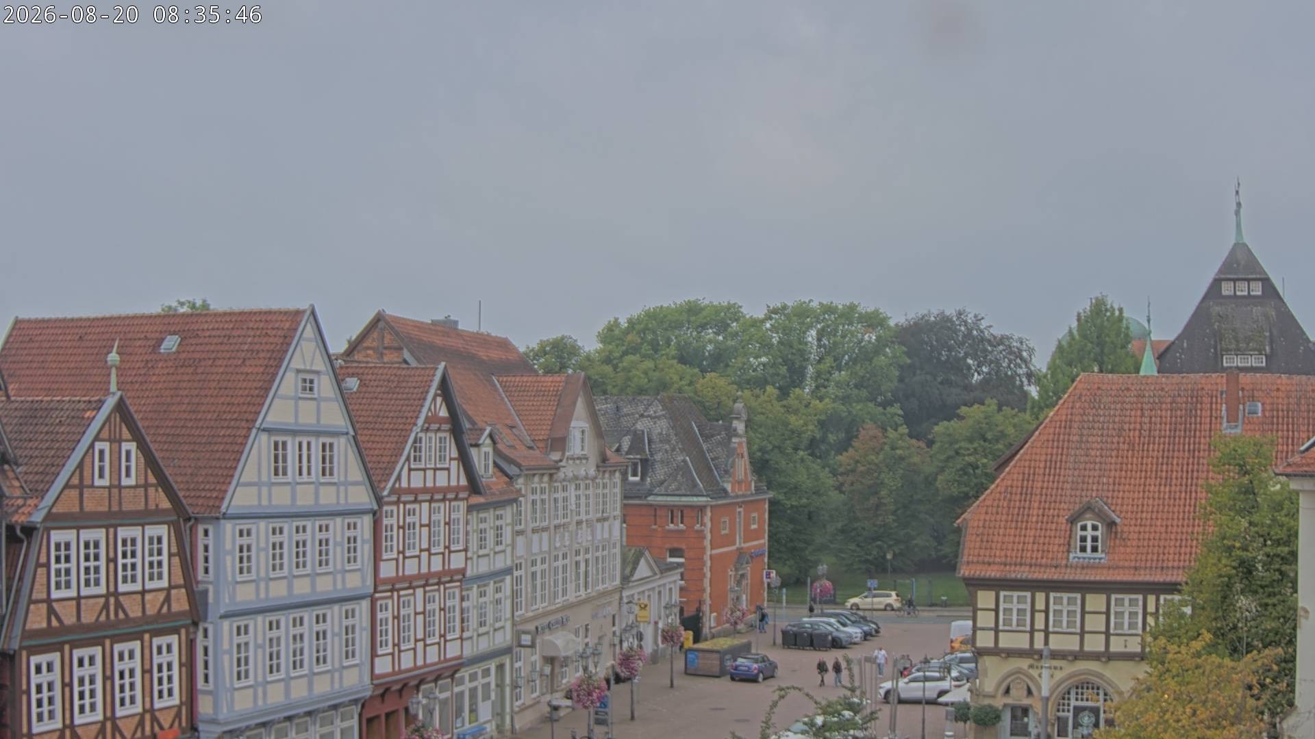 Archiv Foto Webcam Celle: Altes Rathaus und Stechbahn